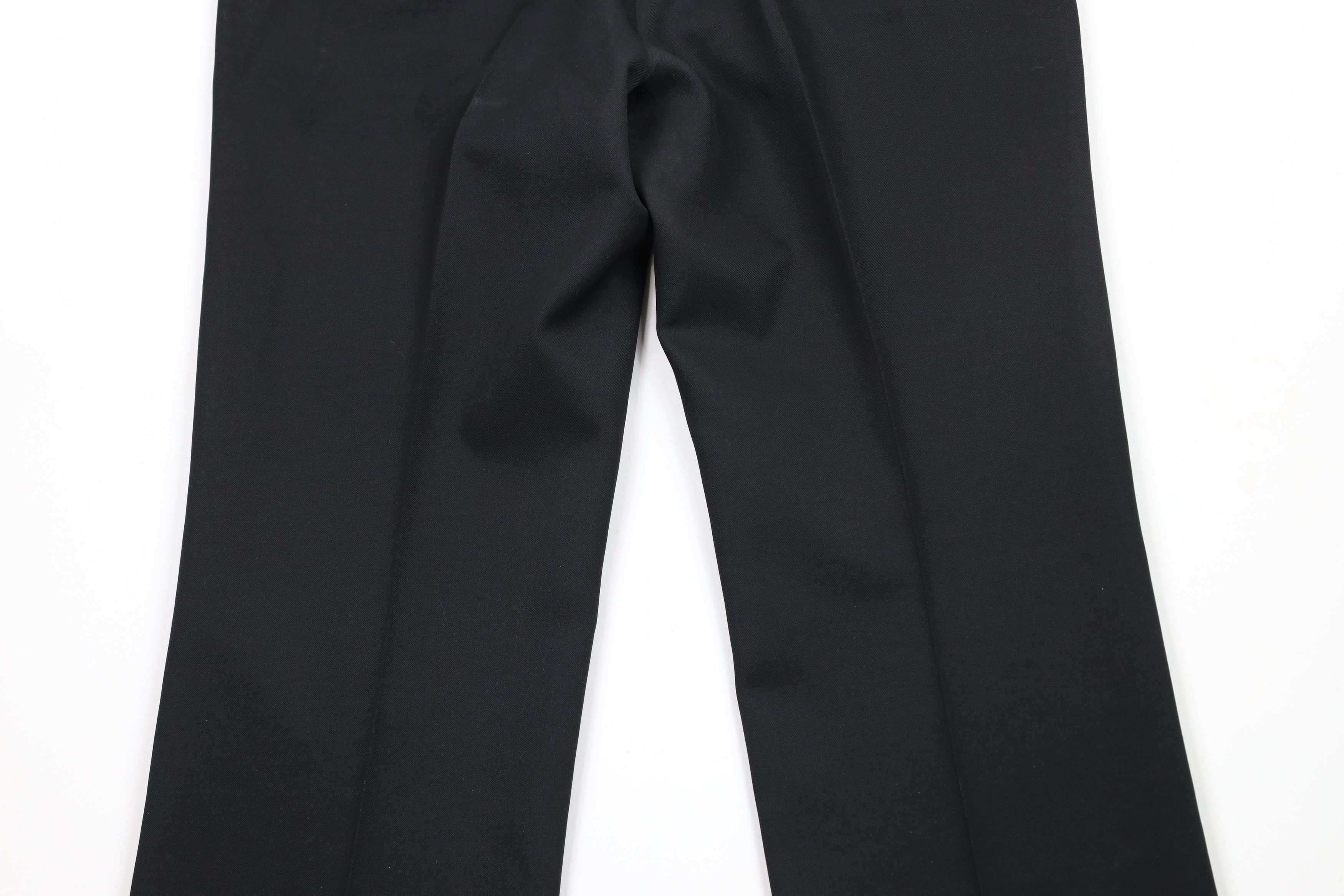 Vintage Vintage 70s Streetwear Flared Wide Leg Chino Pants Black USA Size US 34 / EU 50 - 15 Thumbnail