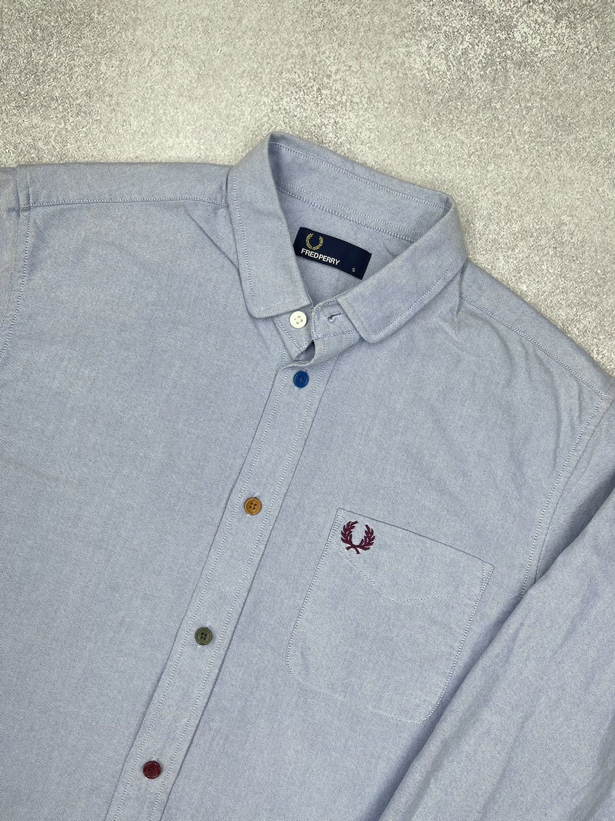 Fred Perry Mens Fred Perry Blue Shirt Size S Size US S / EU 44-46 / 1 - 4 Thumbnail
