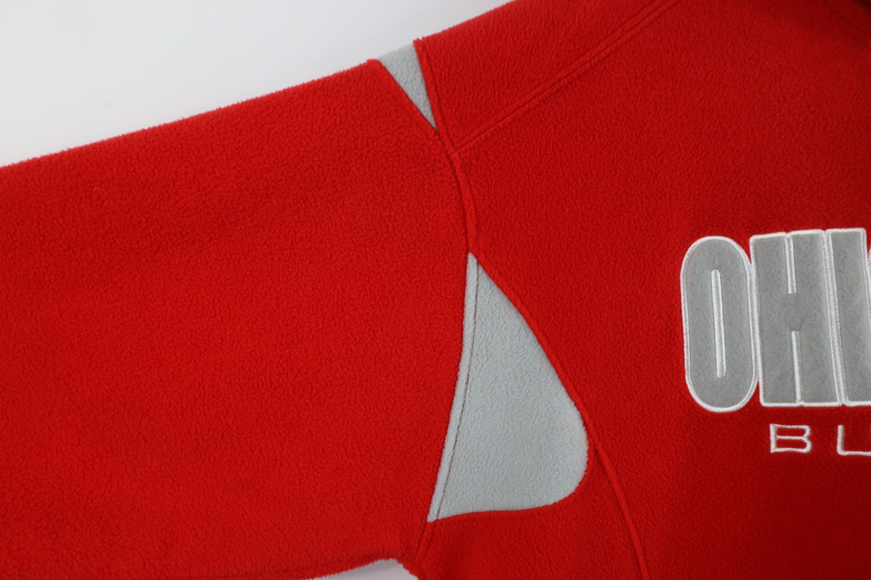 Vintage Vintage 90s Ohio State University Fleece Hoodie Sweatshirt Size US XL / EU 56 / 4 - 4 Thumbnail