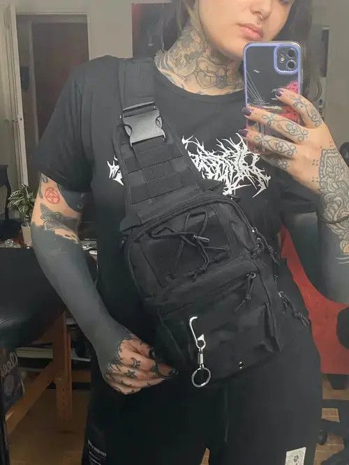 Other Tactical Men Chest Bags Designer Cool Shoulder Crossbody Bag Size ONE SIZE - 4 Thumbnail