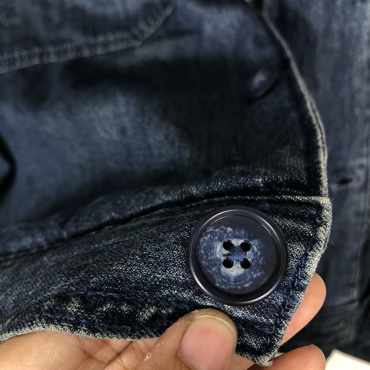 Japanese Brand 🔥90’s Vtg Denim Jacket Biker GU Japan Issey Miyake Size US XL / EU 56 / 4 - 14 Thumbnail