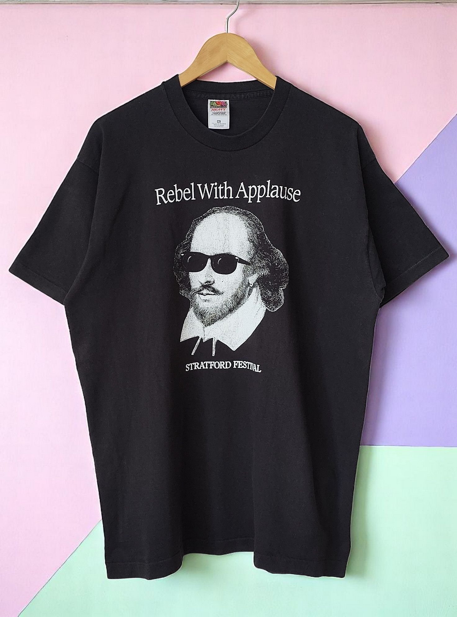 Vintage Stratford Festival Rebel with Applause 90s Vintage Tshirt Size US XL / EU 56 / 4 - 1 Thumbnail