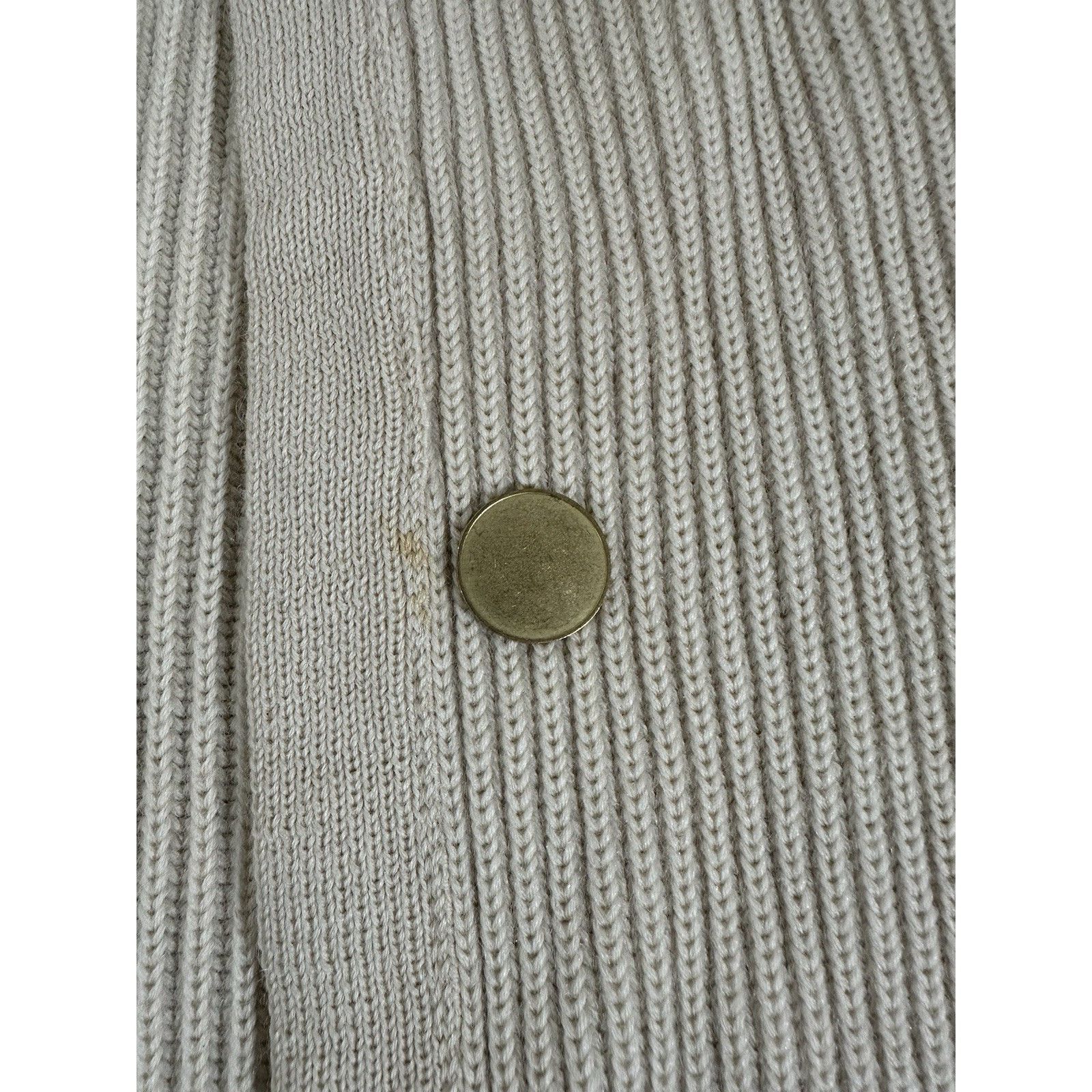 Other Vintage Women’s Beige Ribbed Knit Long Sleeve Cardigan Duste Size XS / US 0-2 / IT 36-38 - 4 Thumbnail
