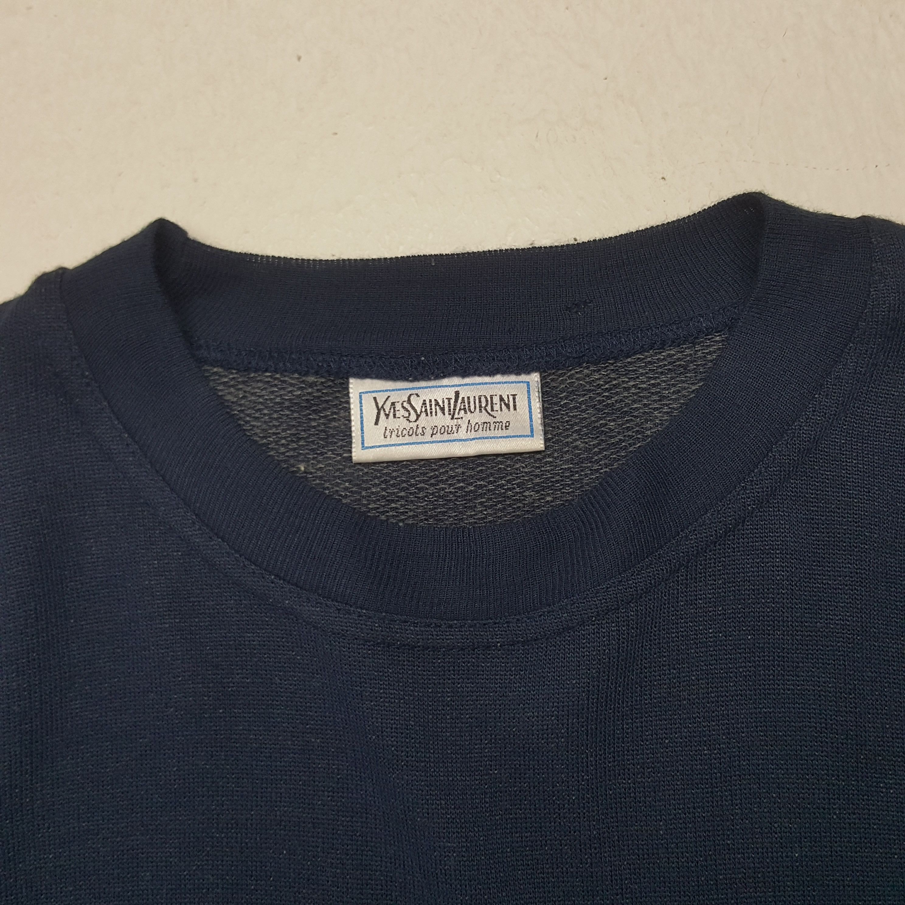 Vintage × Yves Saint Laurent Vintage Yves Saint Laurent Italian Brand YSL Logo Sweatshirt Size US L / EU 52-54 / 3 - 4 Thumbnail