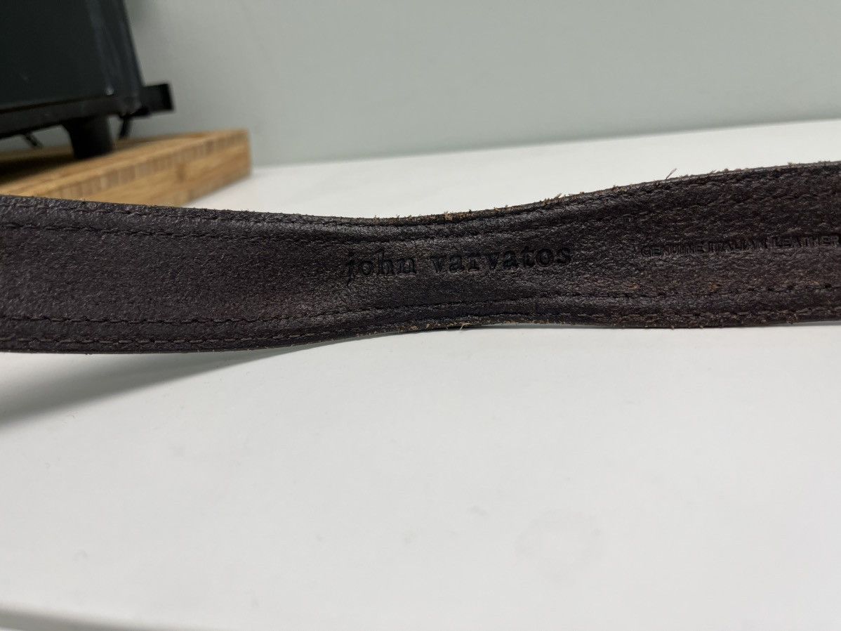 John Varvatos Leather Pullback Belt. 40 Size 40 - 5 Thumbnail