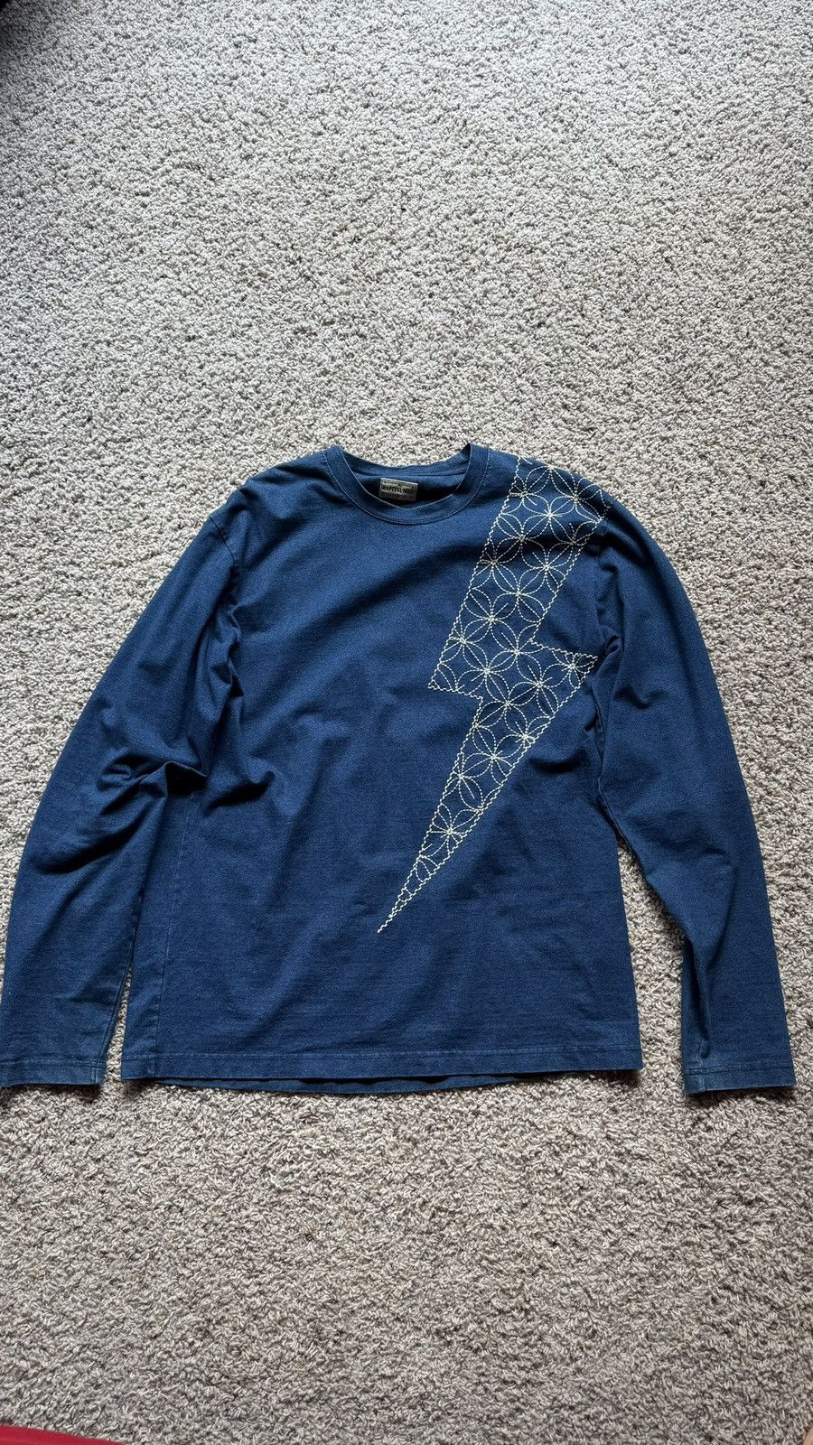 Kapital Kapital Boro/Sashiko Thunder Sweatshirt Size US M / EU 48-50 / 2 - 1 Thumbnail