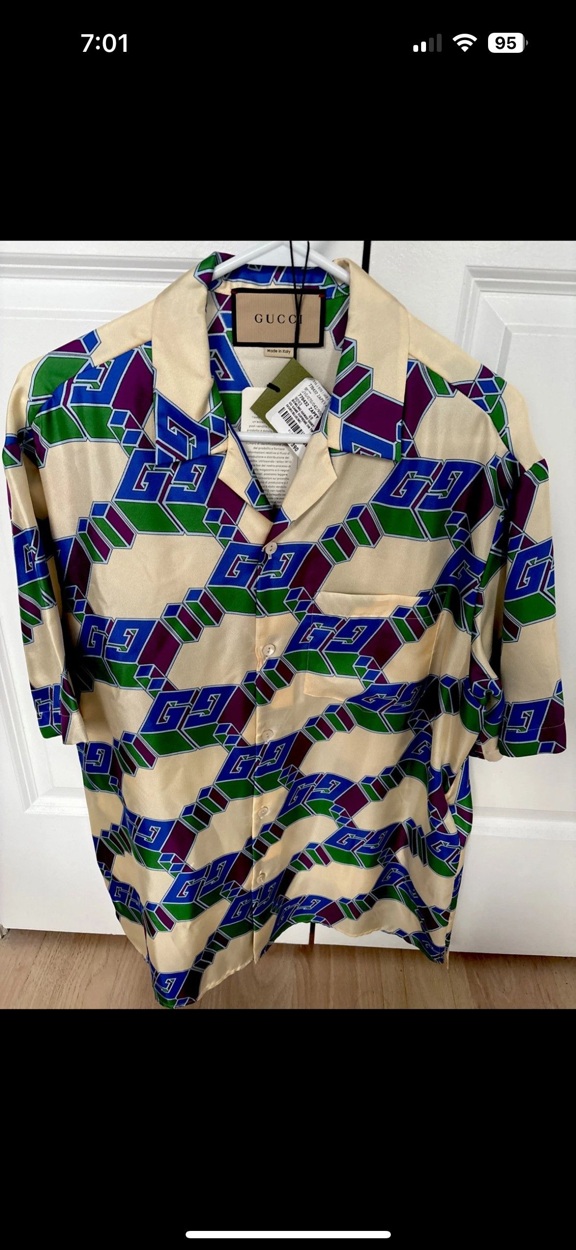 Gucci Gucci Silk Hawaii Bowling Shirt Size US M / EU 48-50 / 2 - 1 Thumbnail