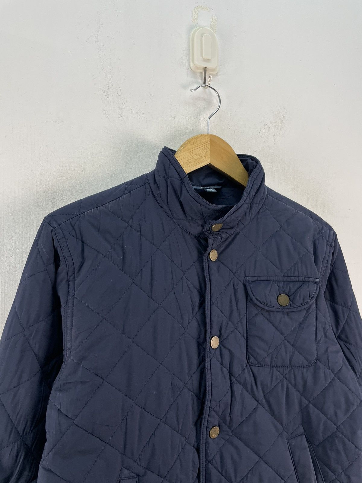 Polo Ralph Lauren Vintage Polo Ralph Lauren Quilted Puffer Jacket Navy Blue Size US M / EU 48-50 / 2 - 2 Thumbnail