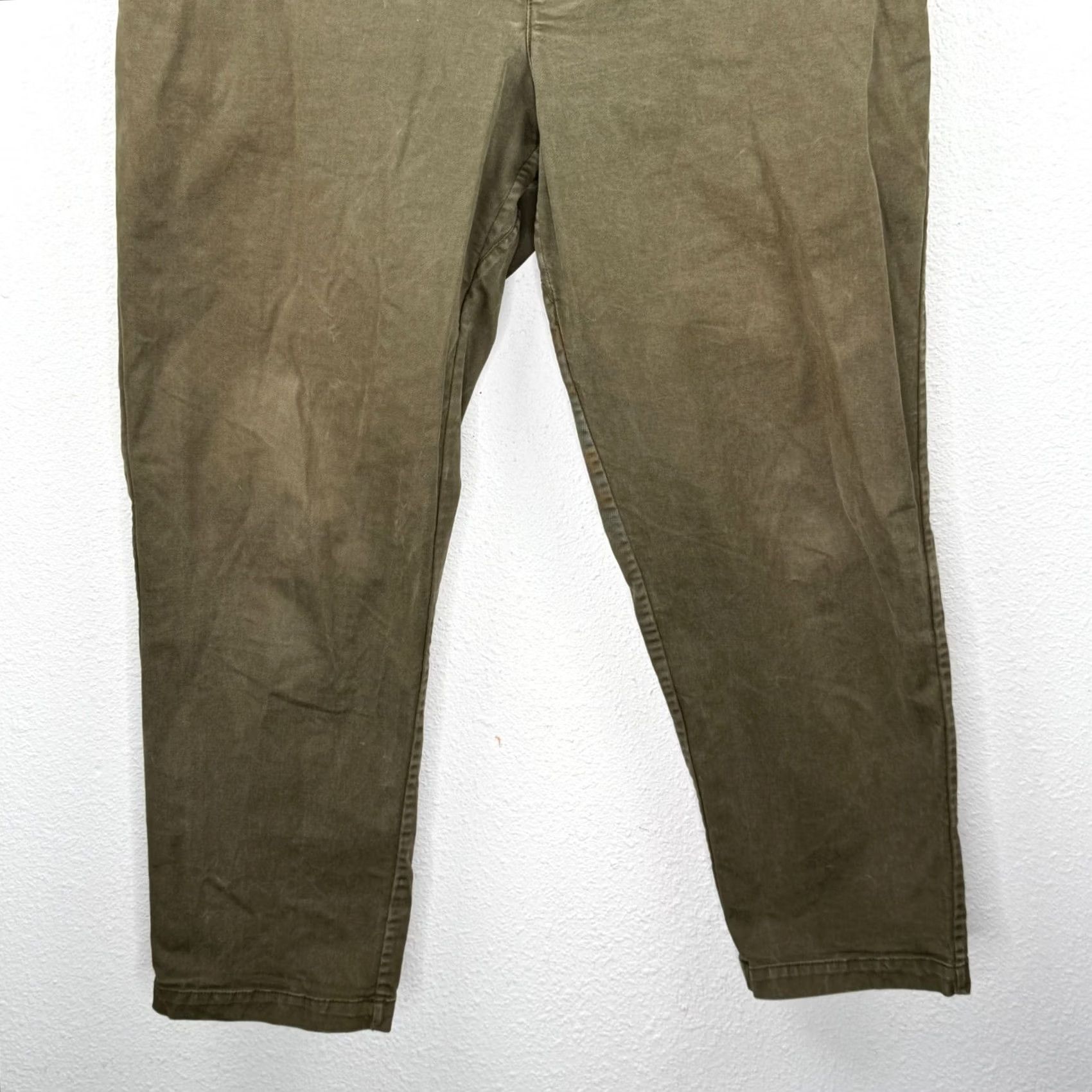 Alex Mill Alex Mill Pants Mens 34 Olive Green Chino Casual Casual Wear Straight Leg 27in Inseam 33w 27l Regular Rise 13in Button Zip Size US 34 / EU 50 - 3 Thumbnail