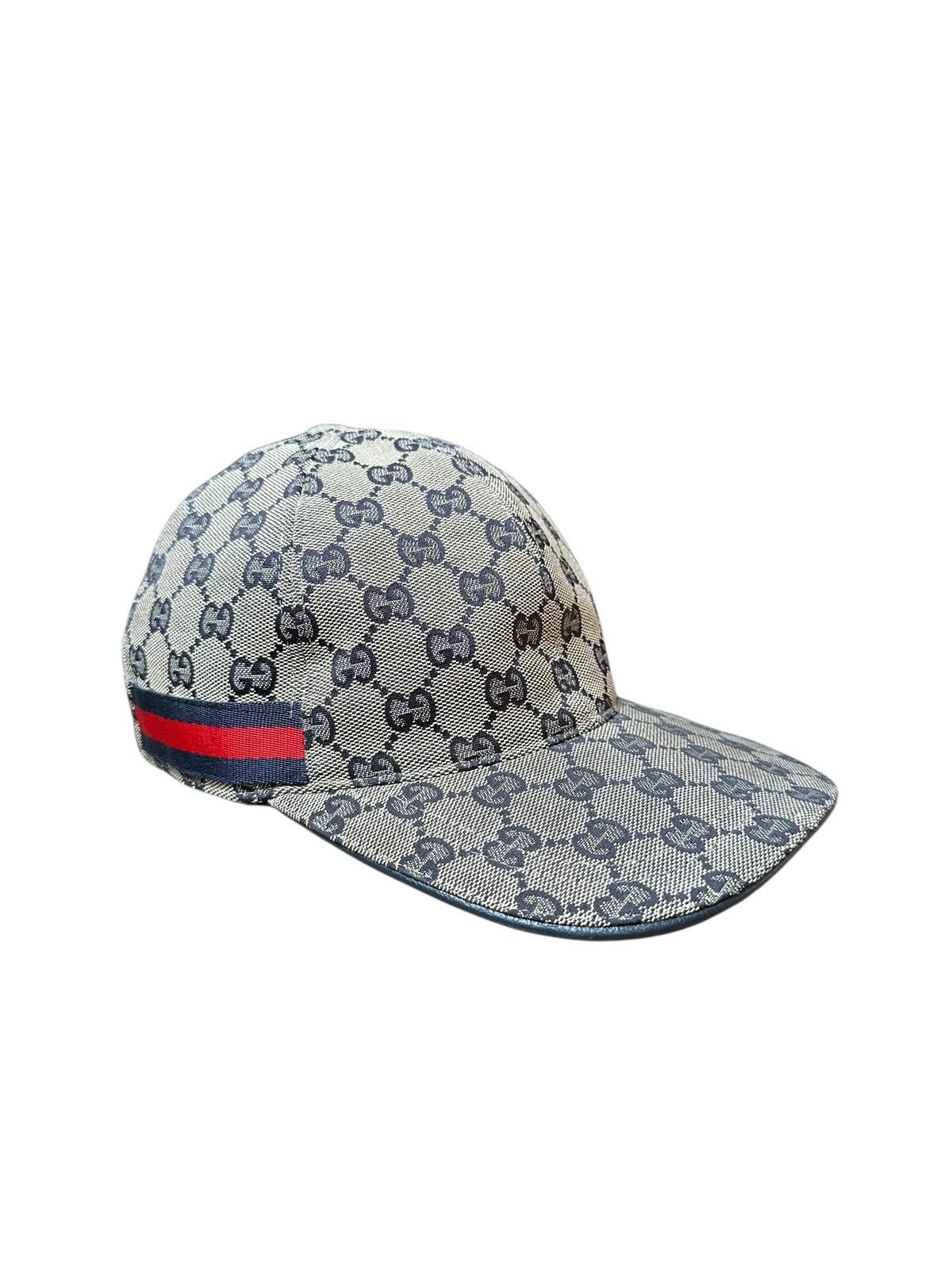 Gucci Original Monogram Gray Supreme Canvas Hat Gucci Gucci supreme canvas monogram grey colour hat | Grailed main image 4