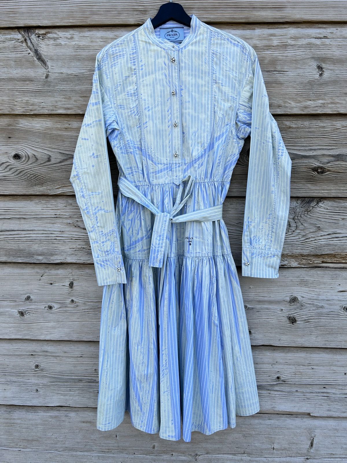 Prada Prada Gorgeous Belted Midi Dress Size M / US 6-8 / IT 42-44 - 2 Thumbnail