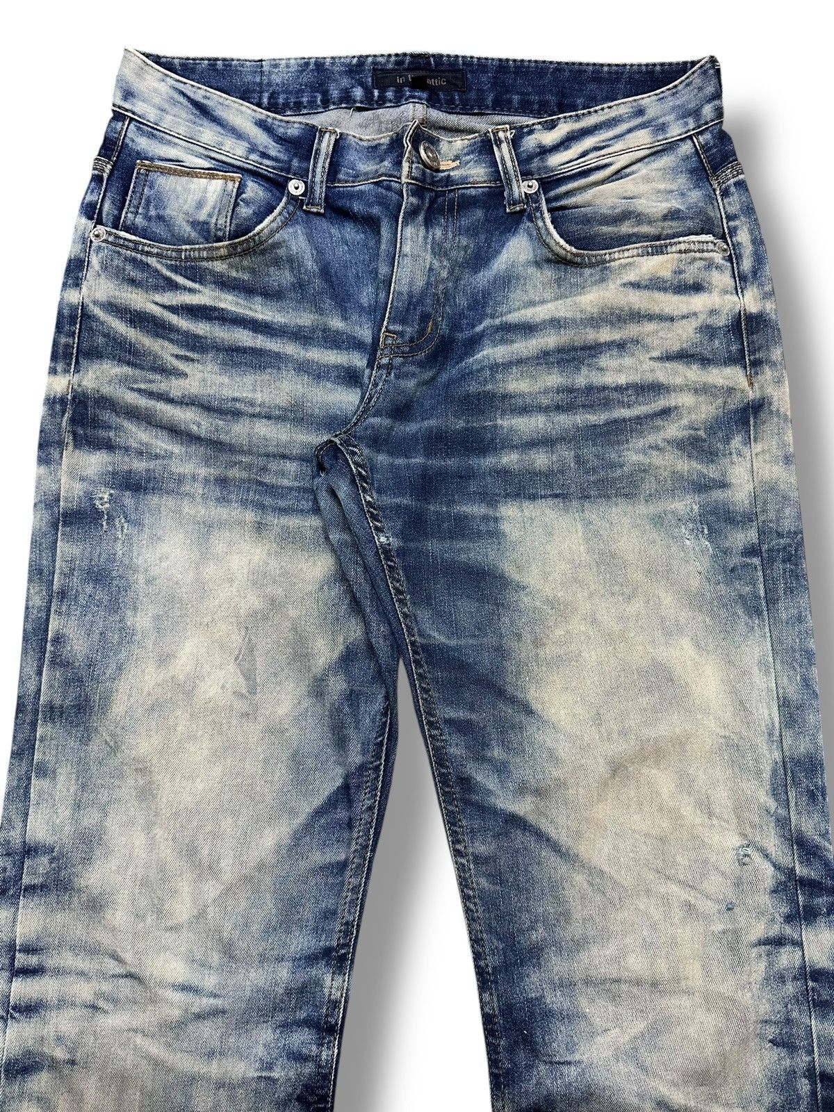 In The Attic In The Attic Vintage Slim Fit Loose Style With Thunder Wash Size US 33 - 3 Thumbnail