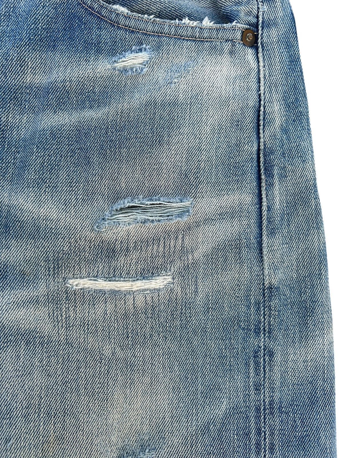 Kapital Vintage Levis Big E Selvedge Buckle Back Thrashed Denim Jean Size US 30 / EU 46 - 8 Thumbnail