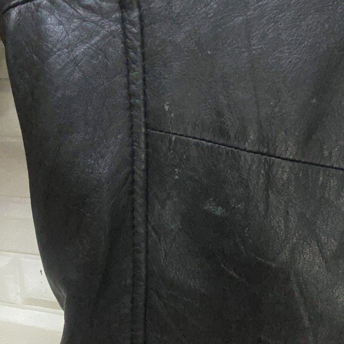 Genuine Leather × Japanese Brand × Leather Japanese Brand Double Collar Leather Jacket Size US XS / EU 42 / 0 - 19 Thumbnail