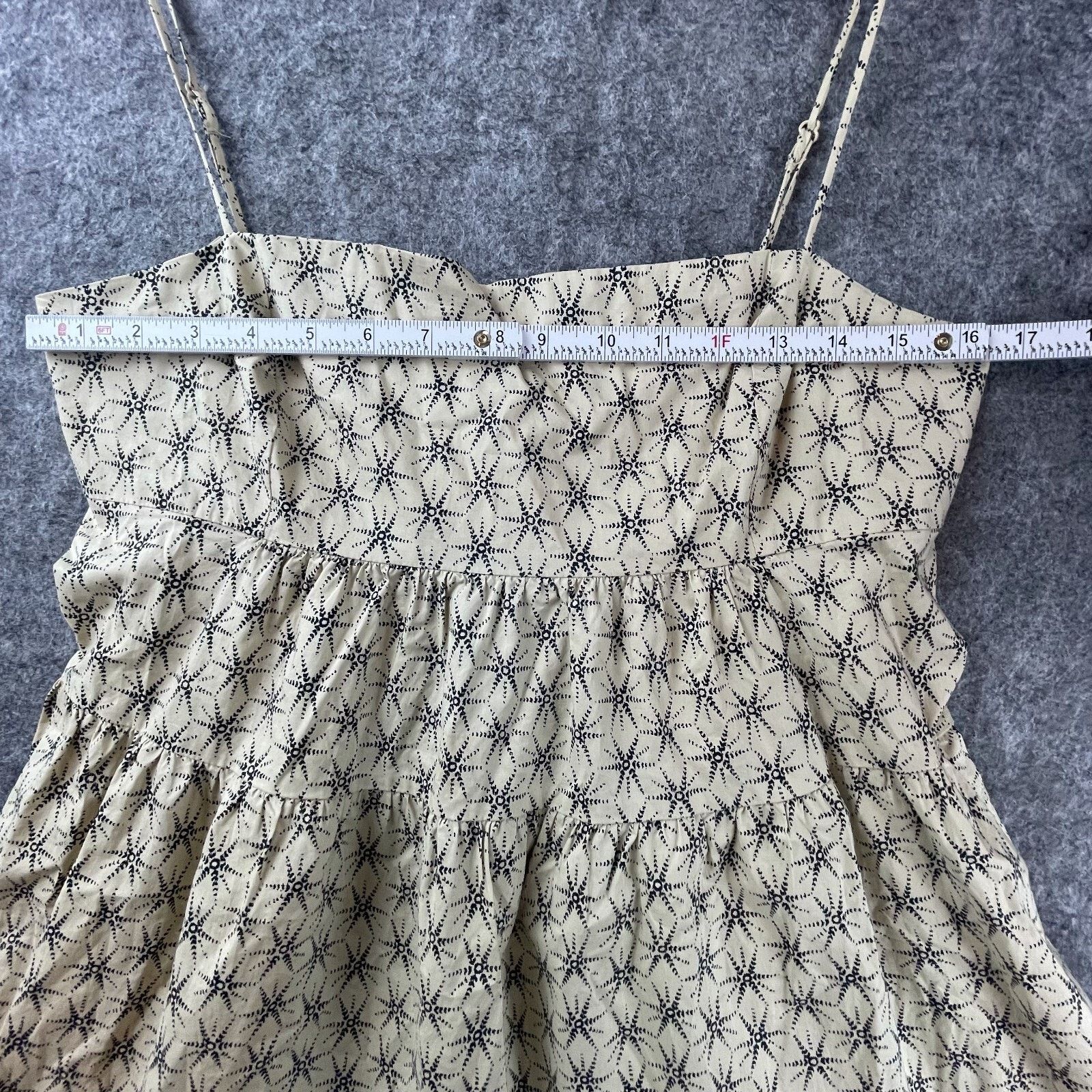 Levi's Levi's Clea Dress Womens Medium Safari Tiered Ruffle Summery Size M / US 6-8 / IT 42-44 - 4 Thumbnail