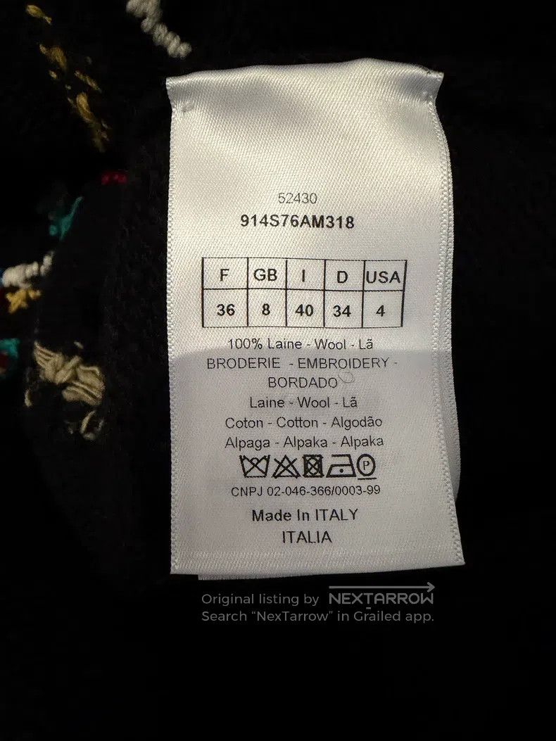 Dior Dior Embroidered woollen sweater Size XS / US 0-2 / IT 36-38 - 4 Thumbnail