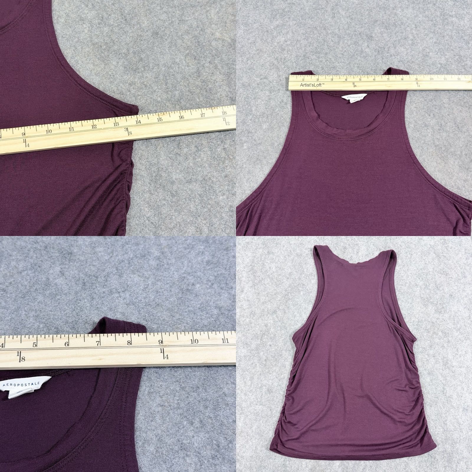 Aeropostale Aeropostale Casual Stretch Sleeveless Tank Top Women's Medium Burgundy Red Size M / US 6-8 / IT 42-44 - 9 Thumbnail