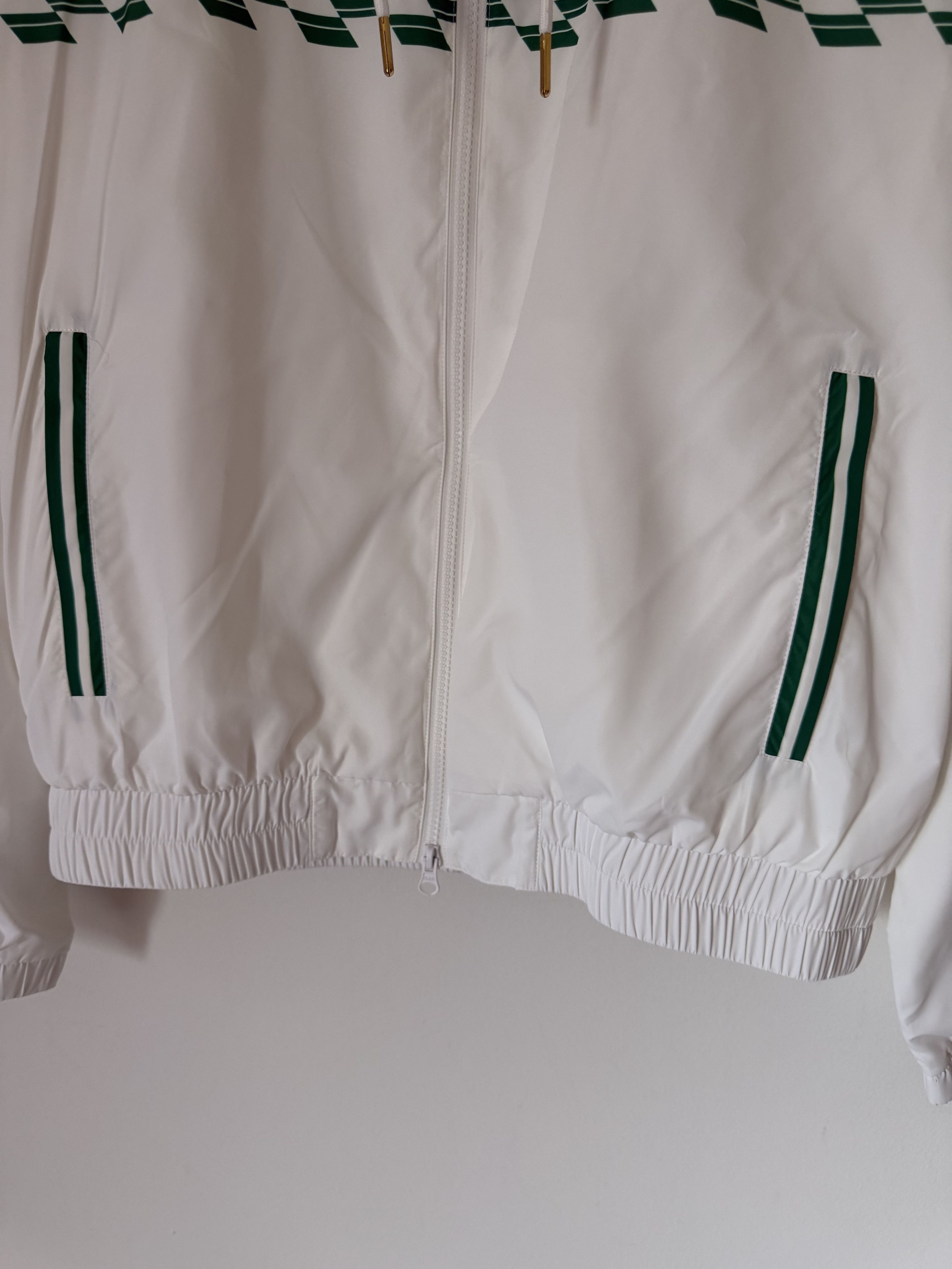 Casablanca Casablanca Tennis Horizon Shell Track Jacket in White Size US L / EU 52-54 / 3 - 3 Thumbnail