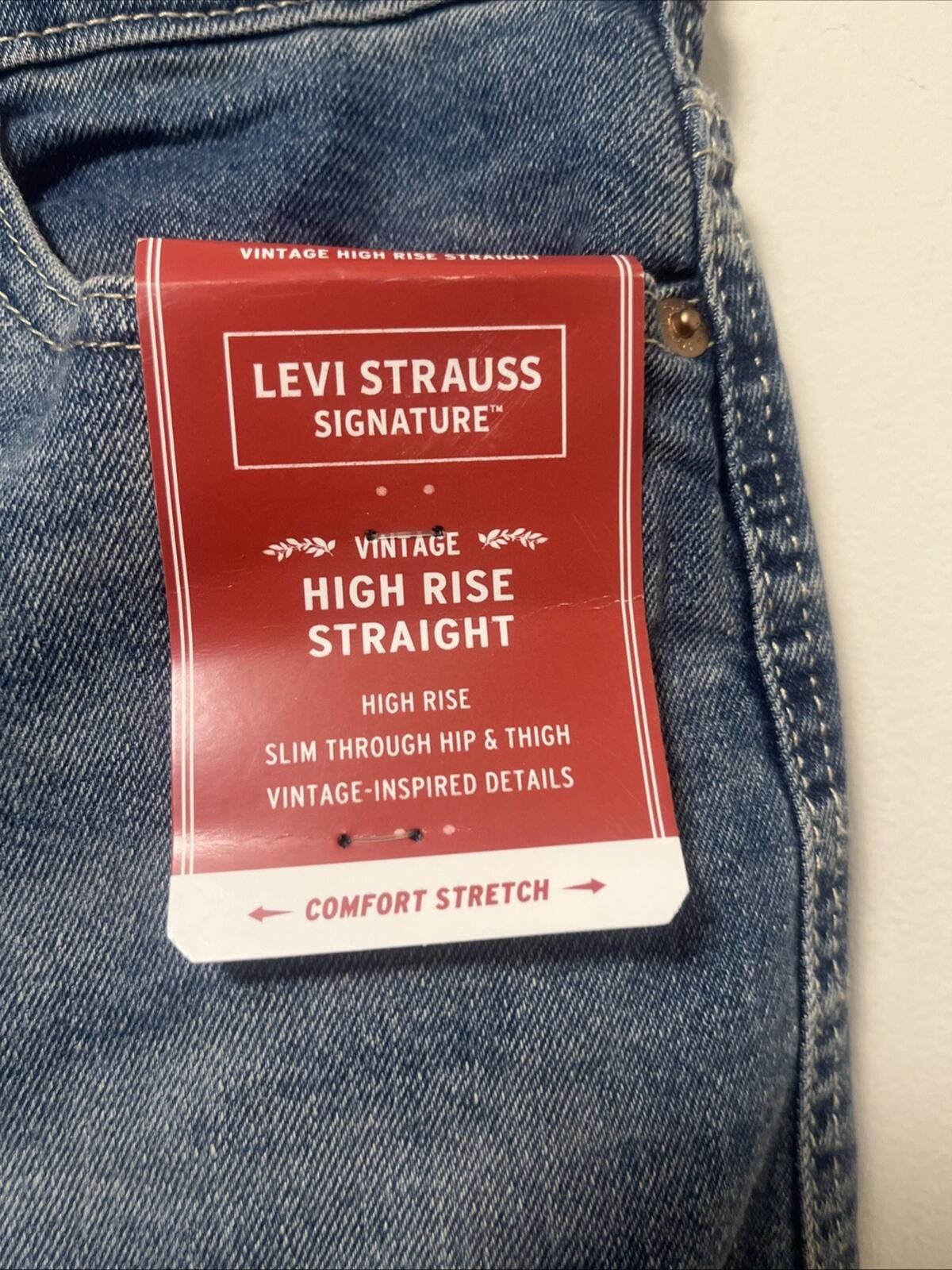 Levi's Levi Strauss Women's Vintage High Rise Straight Jeans Size 30" / US 8 / IT 44 - 4 Thumbnail