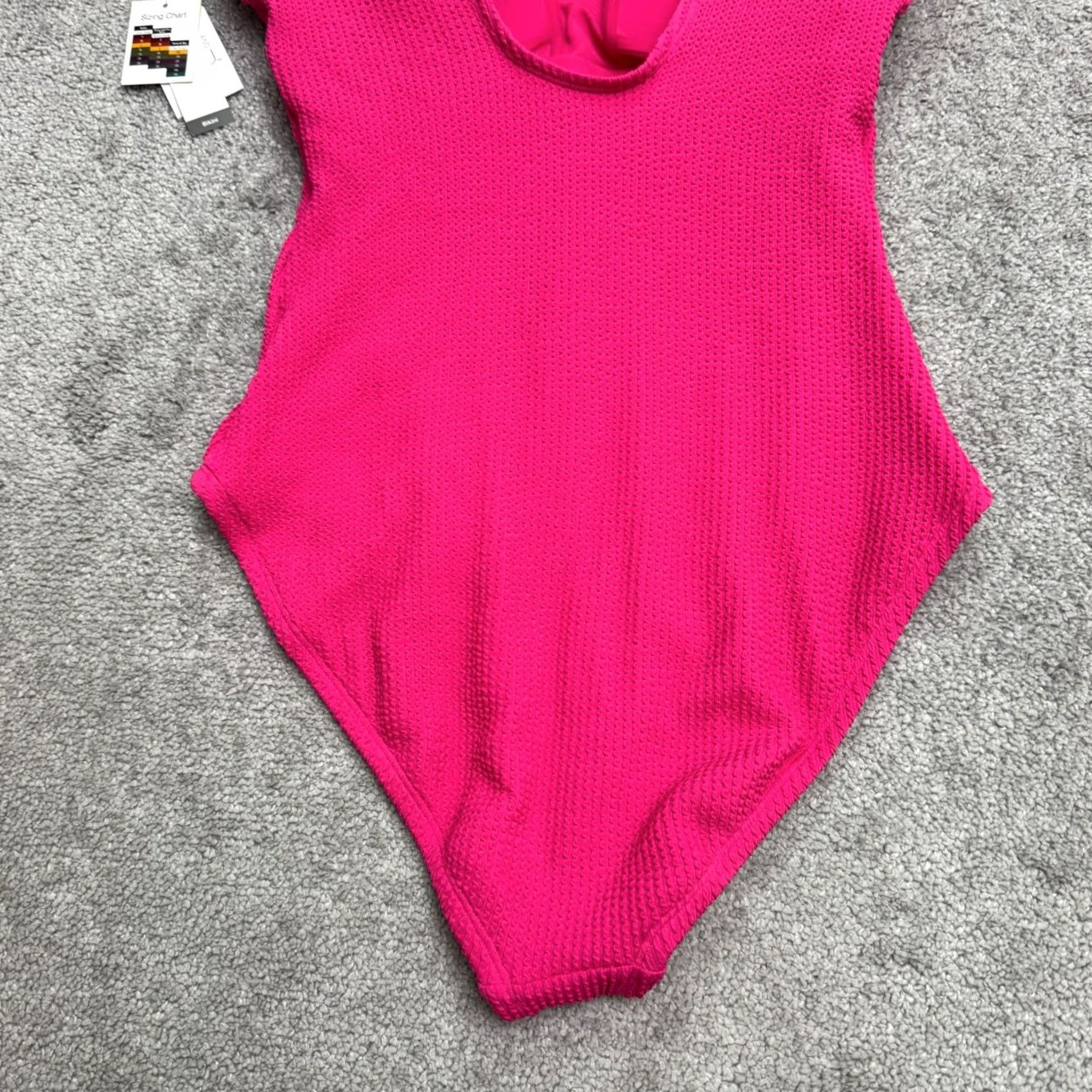 Vintage Time And Tru Womens XL Pink One Piece Swimwear Padded Scoop Neck Backless NWT Size ONE SIZE - 3 Thumbnail