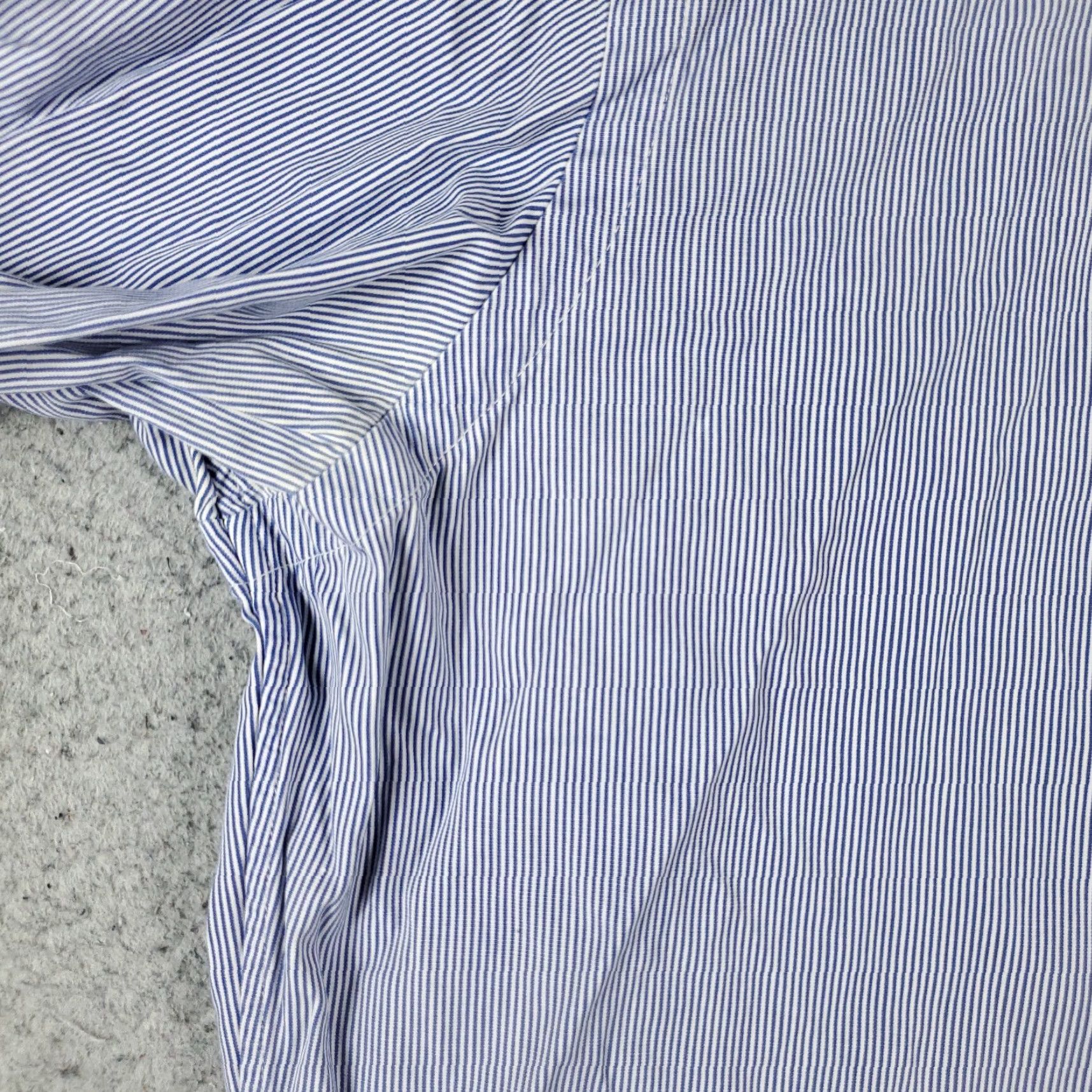 Ralph Lauren Ralph Lauren Shirt Mens 15 Blue Stripe Dress Button Up Long Sleeve Casual Business Regular Cotton 15in Point Collar Barrel Cuff Men’s Size 40R - 3 Thumbnail