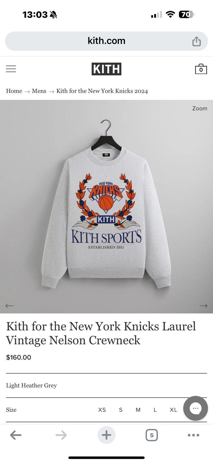 Kith Kith For The New York Knicks Laurel Vintage Nelson Crewneck Size US XXL / EU 58 / 5 - 1 Preview