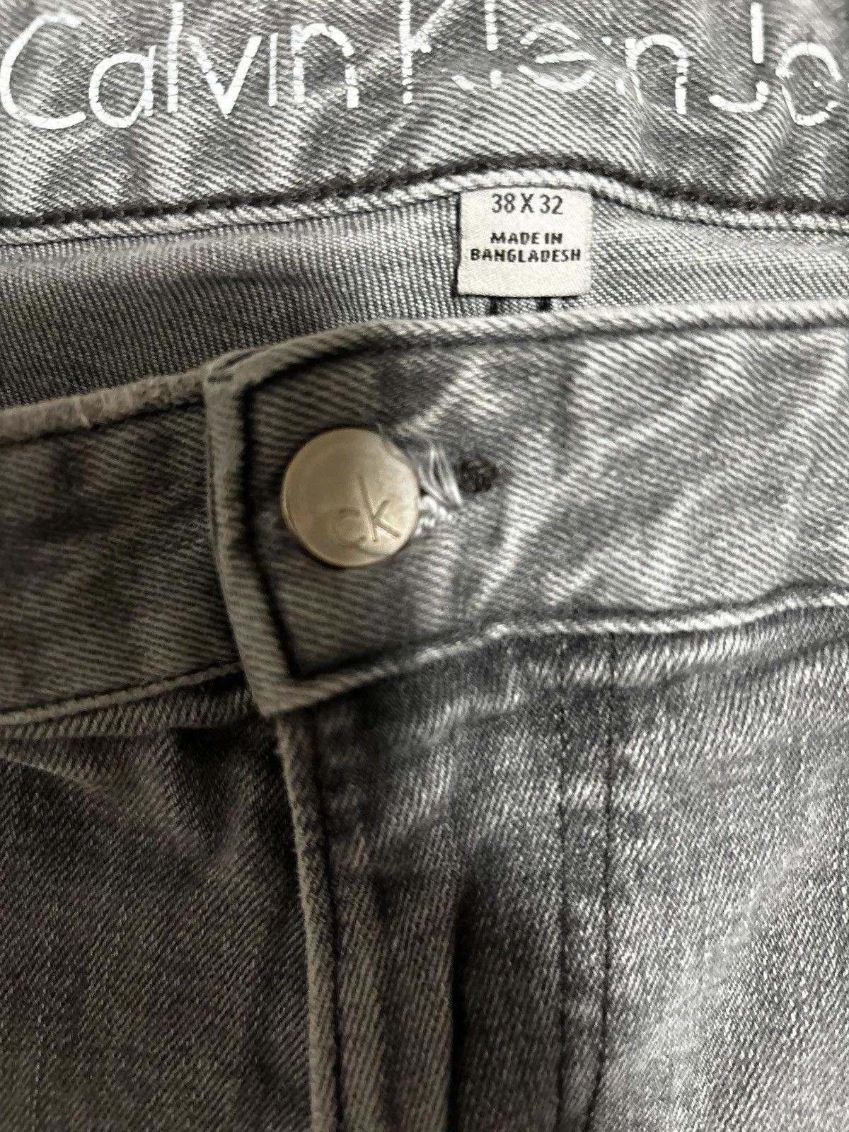 Calvin Klein Vintage Calvin Klein Denim, Slim Gunsmoke Grey Size US 38 / EU 54 - 3 Thumbnail