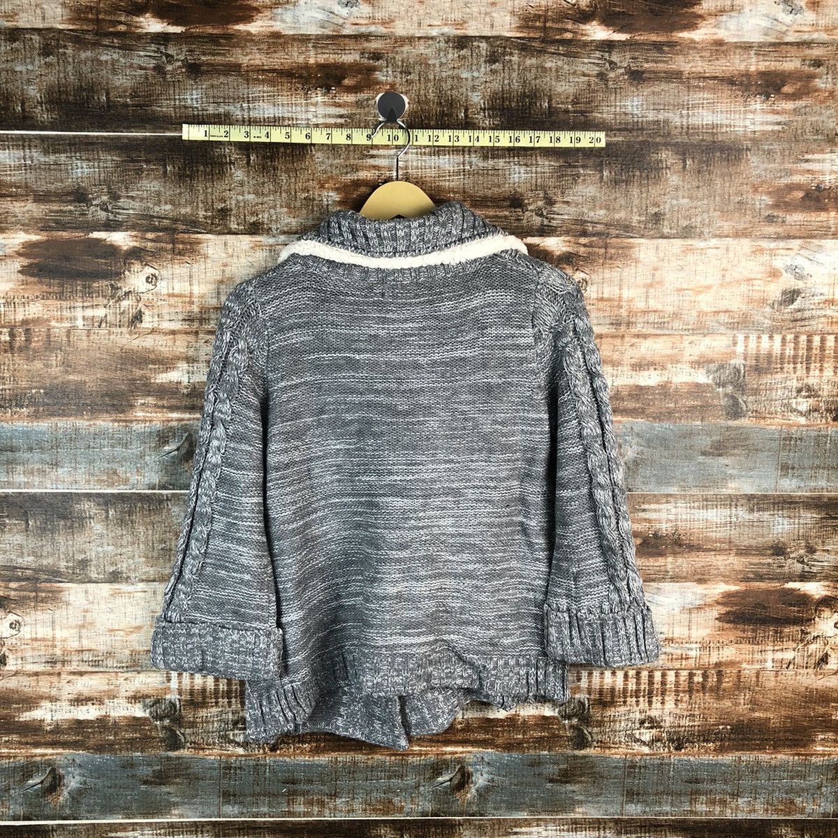 Homespun Knitwear Putietal Grey Cardigan Knitwear #A2344 Size M / US 6-8 / IT 42-44 - 12 Thumbnail