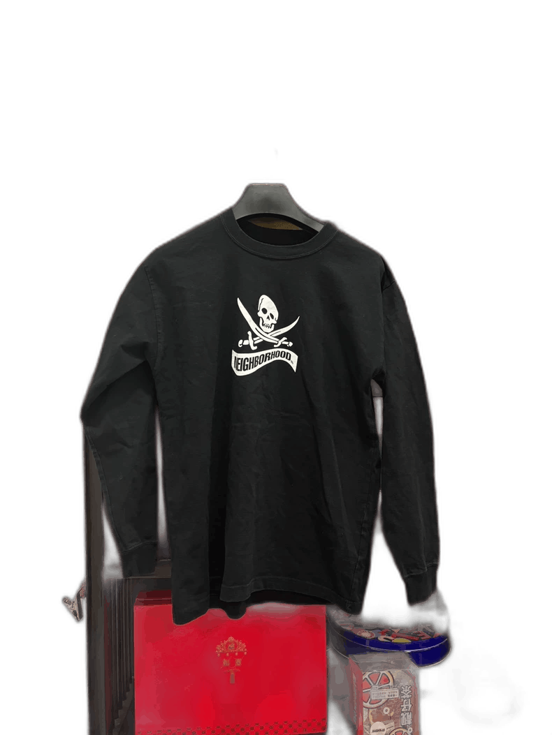 NEIGHBORHOOD Long Sleeve Black Sweatshirt