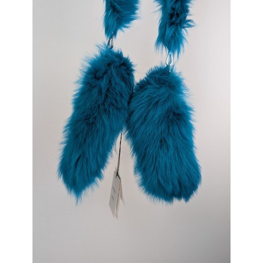 Bottega Veneta o1rshd1 Size: 8.5 / Toscana Shearling Gloves in Blue Size ONE SIZE - 4 Thumbnail