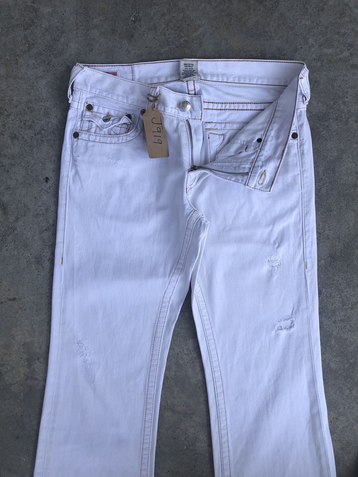 True Religion Vintage True Religion Flared Jeans Distressed Jeans Size US 34 / EU 50 - 4 Thumbnail