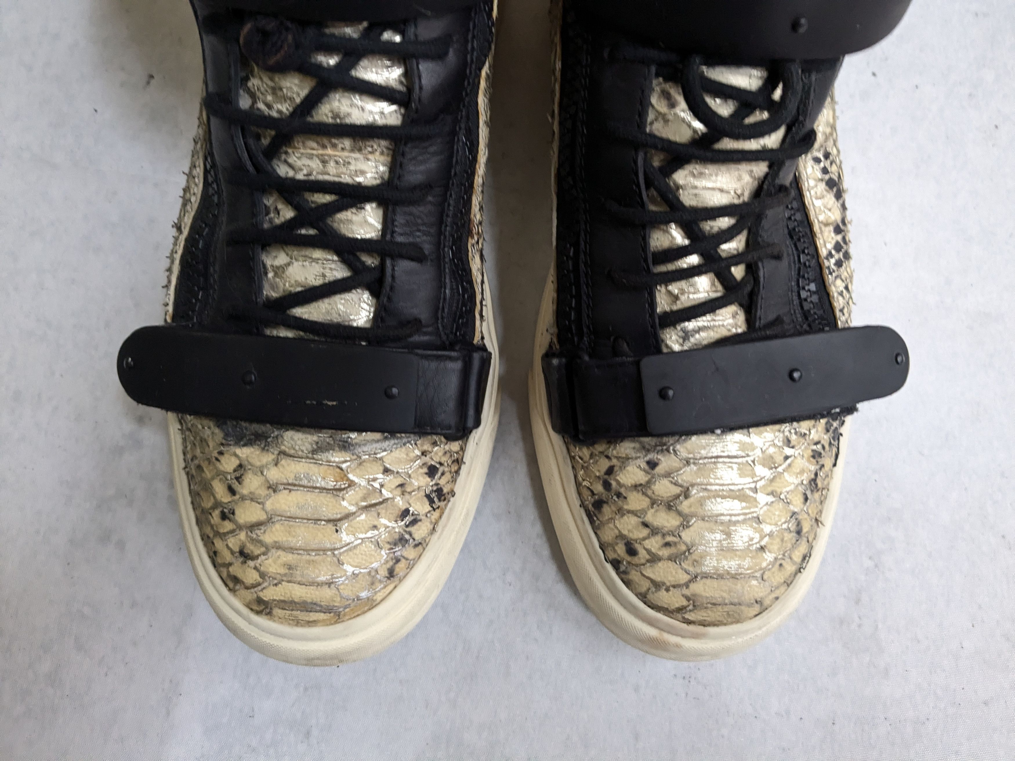 Giuseppe Zanotti Giuseppe Zanotti Sneakers Snakeskin Black 12 45 Size US 12 / EU 45 - 2 Thumbnail