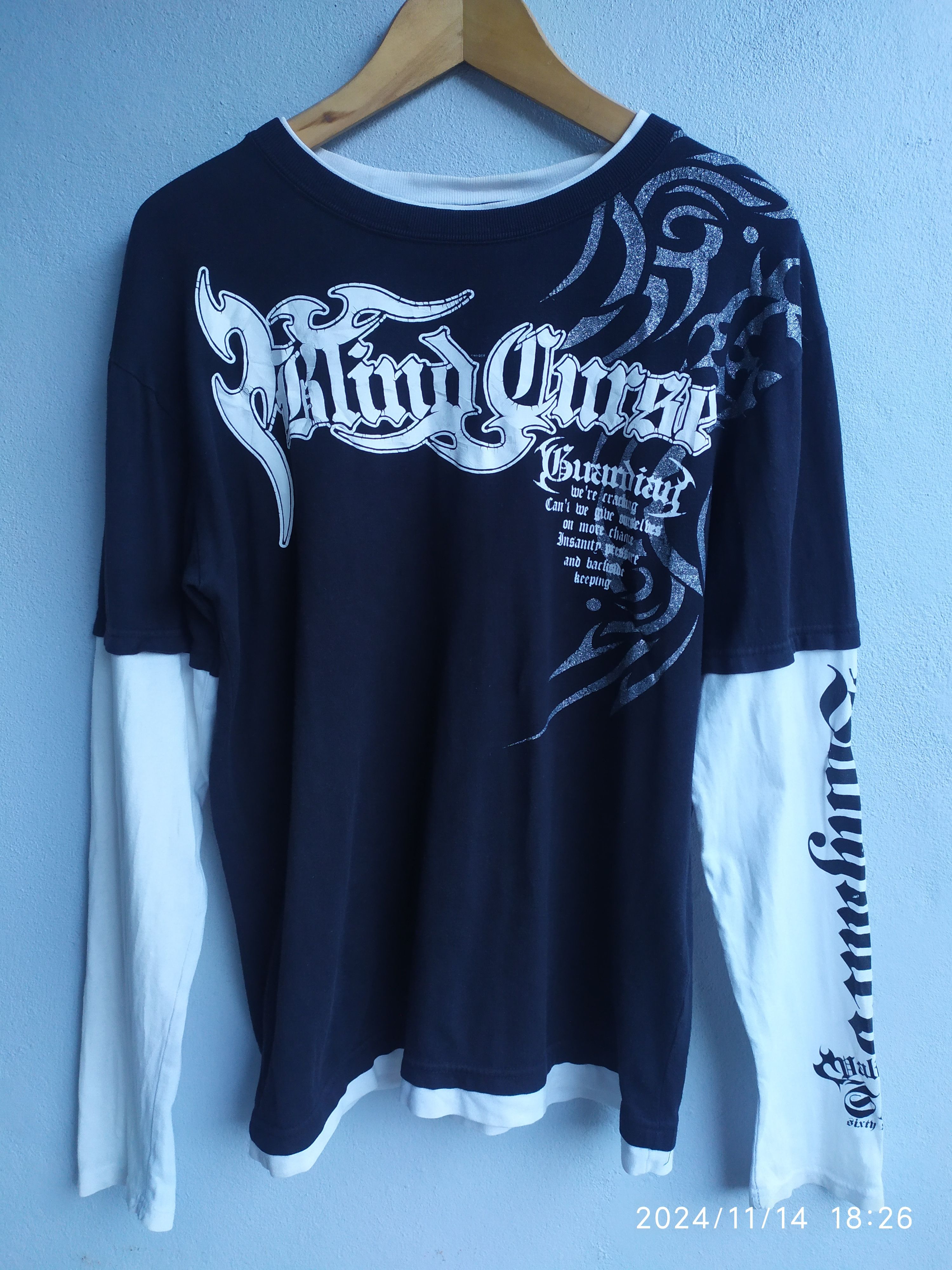If Six Was Nine × Japanese Brand × Le Grande Bleu (L.G.B.) Beaumere Poem Punk Tribal double Layer fsix Lgb Size US M / EU 48-50 / 2 - 1 Thumbnail