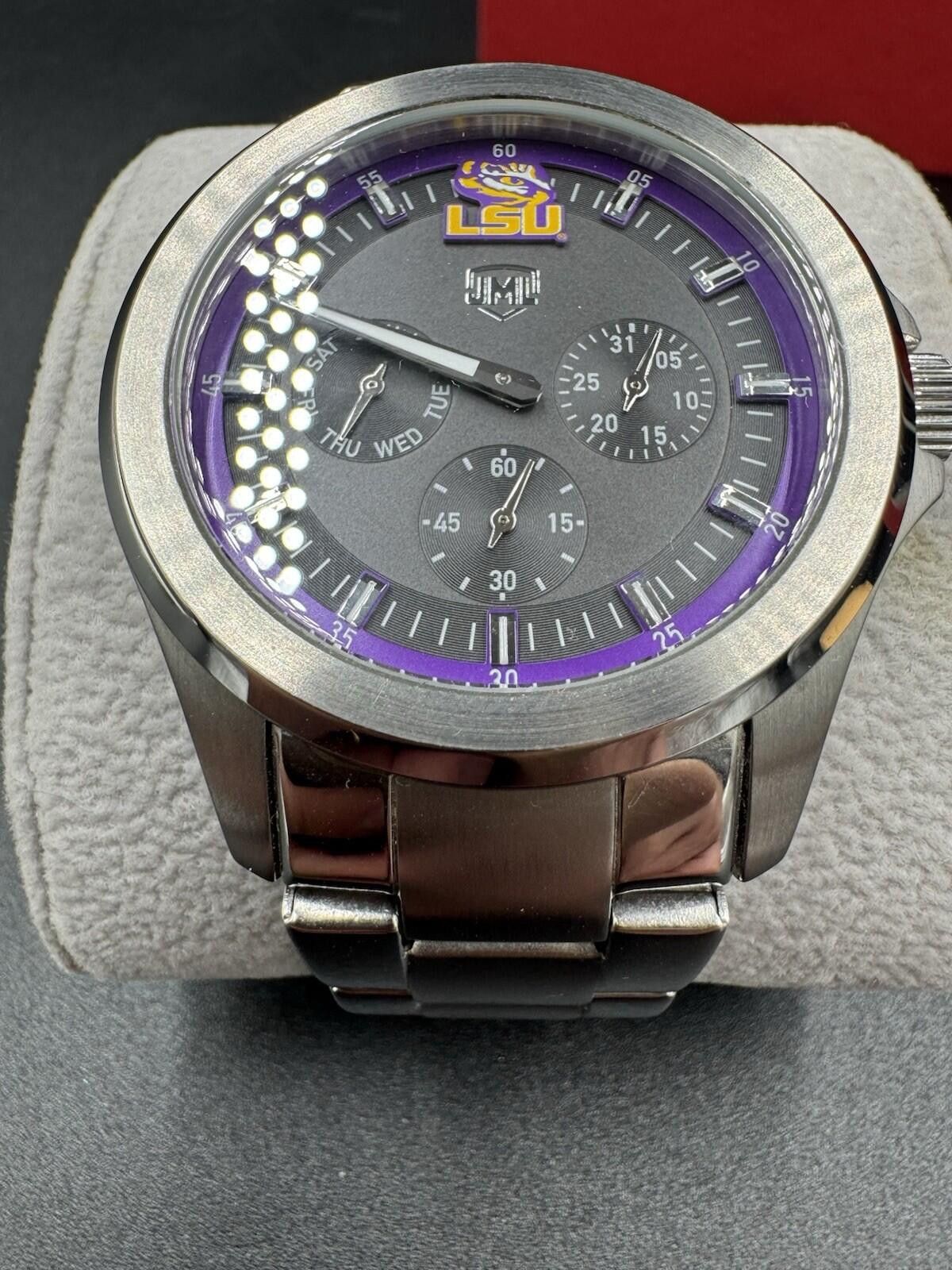 Other Jack Mason LSU Tigers Chronograph Watch Purple Dial Stainles Size ONE SIZE - 9 Thumbnail