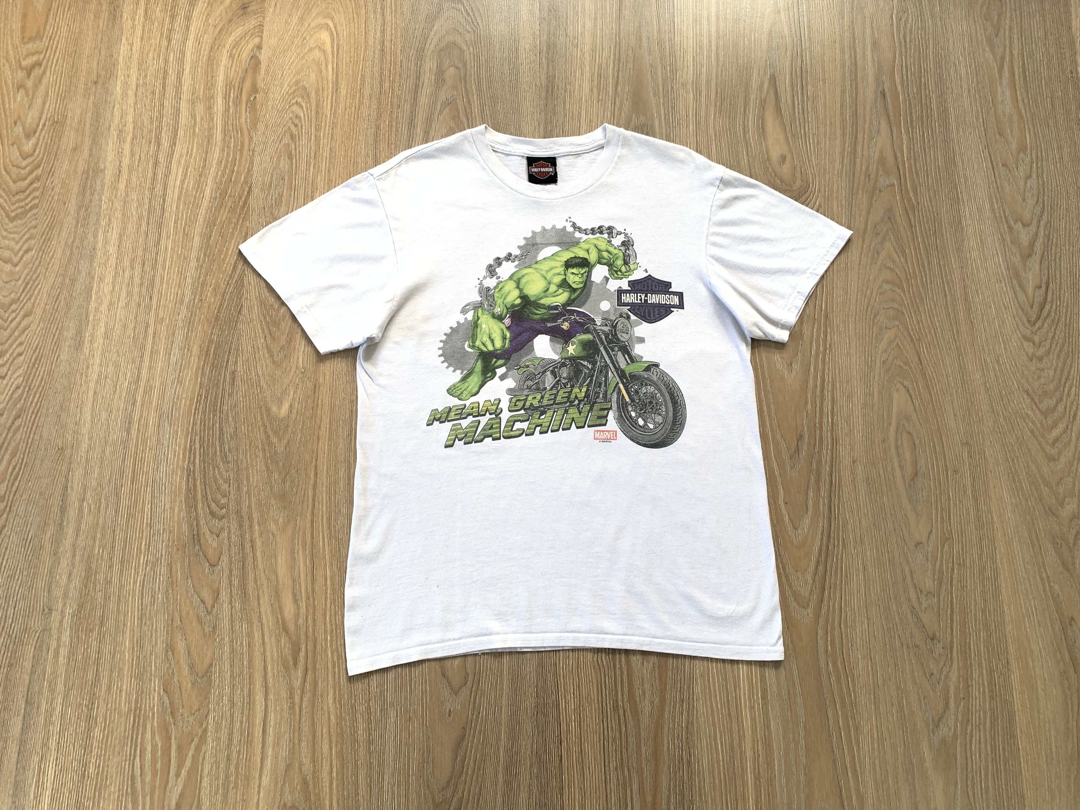 Harley Davidson Mens Harley Davidson Marvel The Hulk Motorcycle T Shirt Size US M / EU 48-50 / 2 - 1 Thumbnail