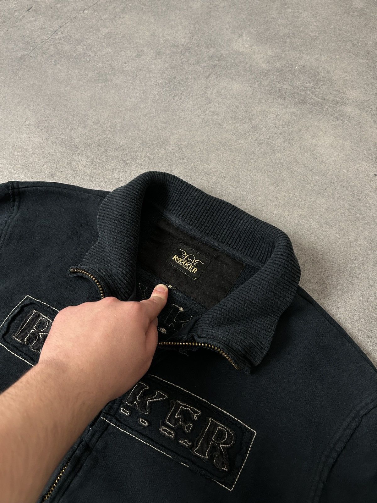 THE ROKKER COMPANY The Rokker company zip-sweatshirt big logo blue Size US M / EU 48-50 / 2 - 5 Thumbnail