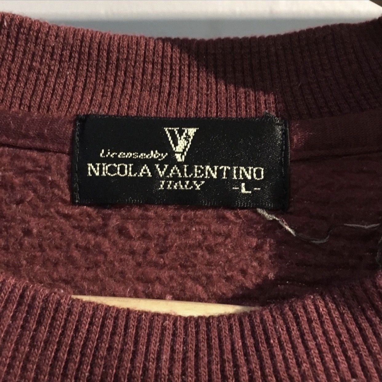 Valentino Nicola Valentino Spellout Embroidered Sweatshirts Size US L / EU 52-54 / 3 - 4 Thumbnail
