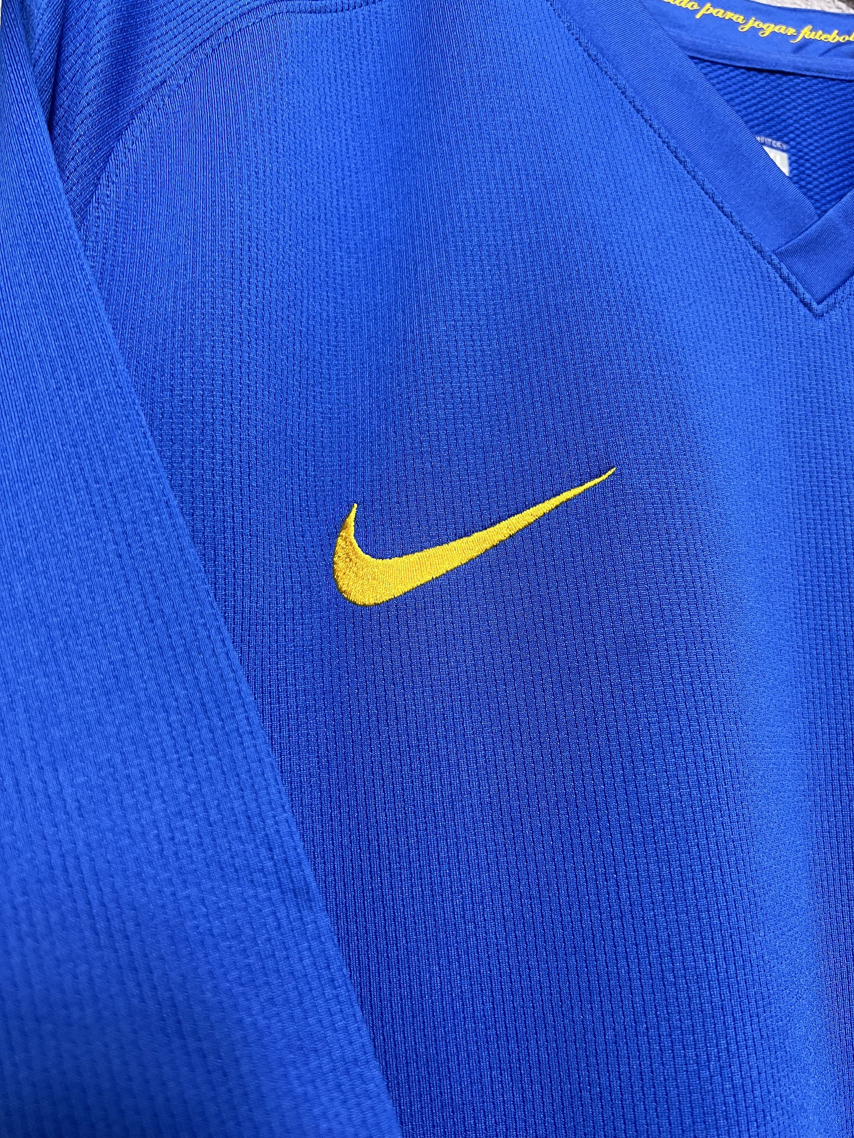 Nike 2007/2008 Nike Brazil Vintage Soccer Away Jersey Size US XL / EU 56 / 4 - 6 Thumbnail