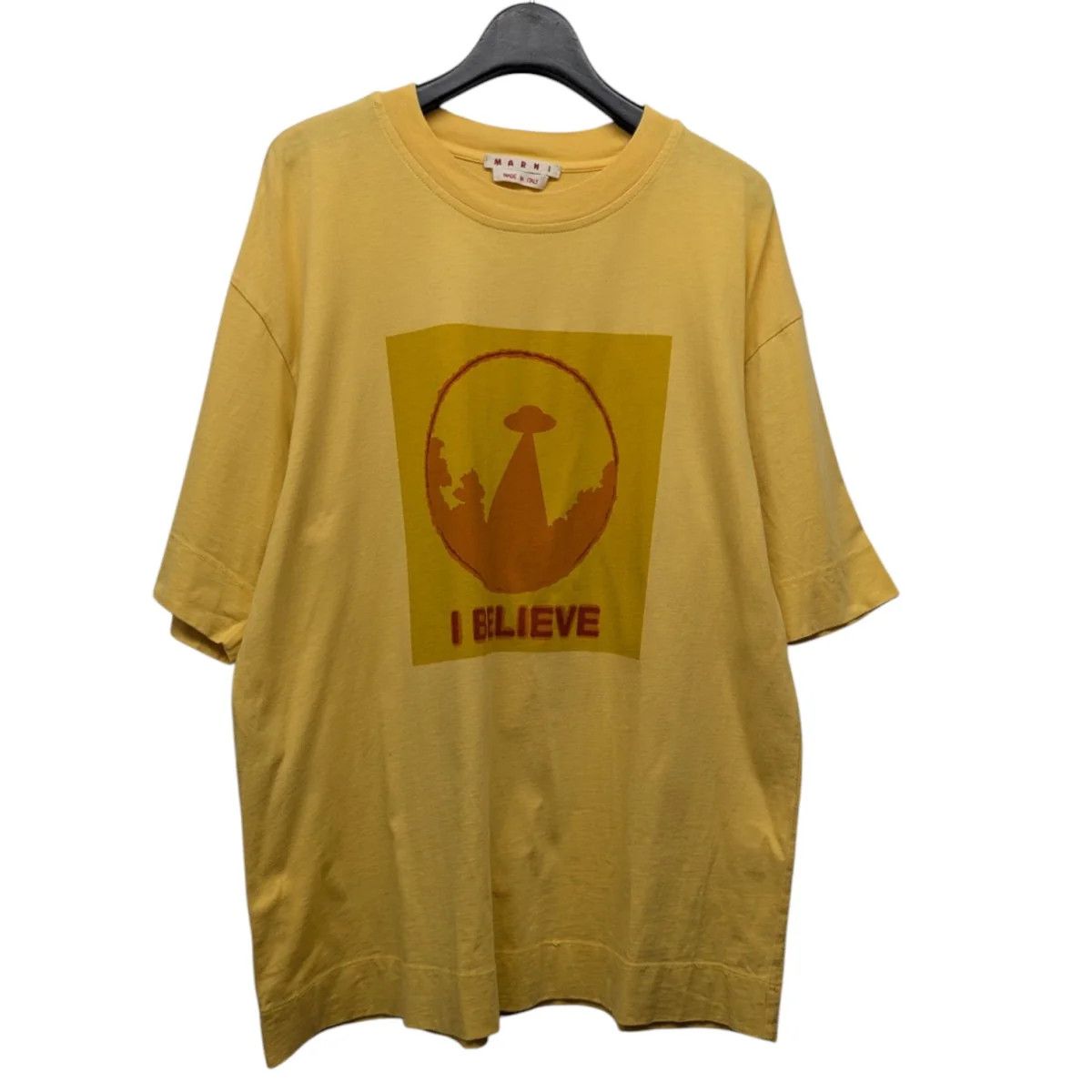 Marni SS19 "I BELIEVE" Drop Shoulder Tee Size S / US 4 / IT 40 - 1 Thumbnail