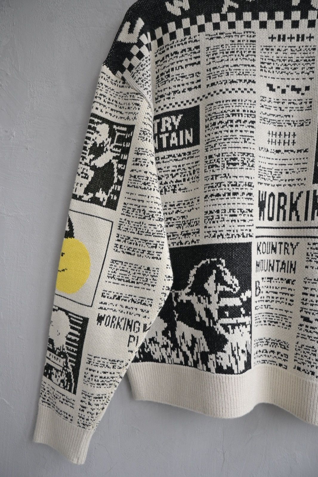 Kapital Kountry Kapital 8G newspaper knit sweater Size US M / EU 48-50 / 2 - 10 Thumbnail