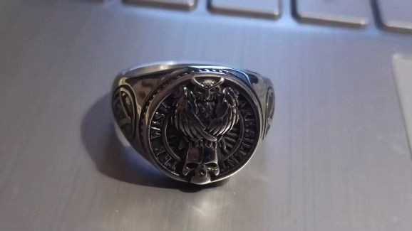 Jewelry Raven Skull Ring Streetwear Jewelry Fashion Gift Size ONE SIZE - 3 Thumbnail