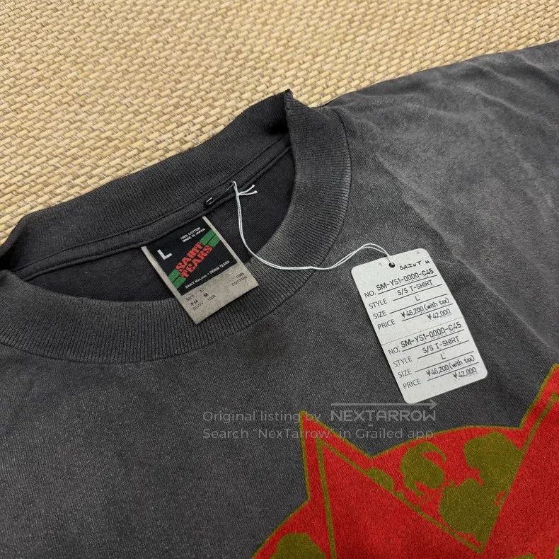 Saint Michael Saint Michael Victory star washed and distressed black sho Size US L / EU 52-54 / 3 - 3 Thumbnail