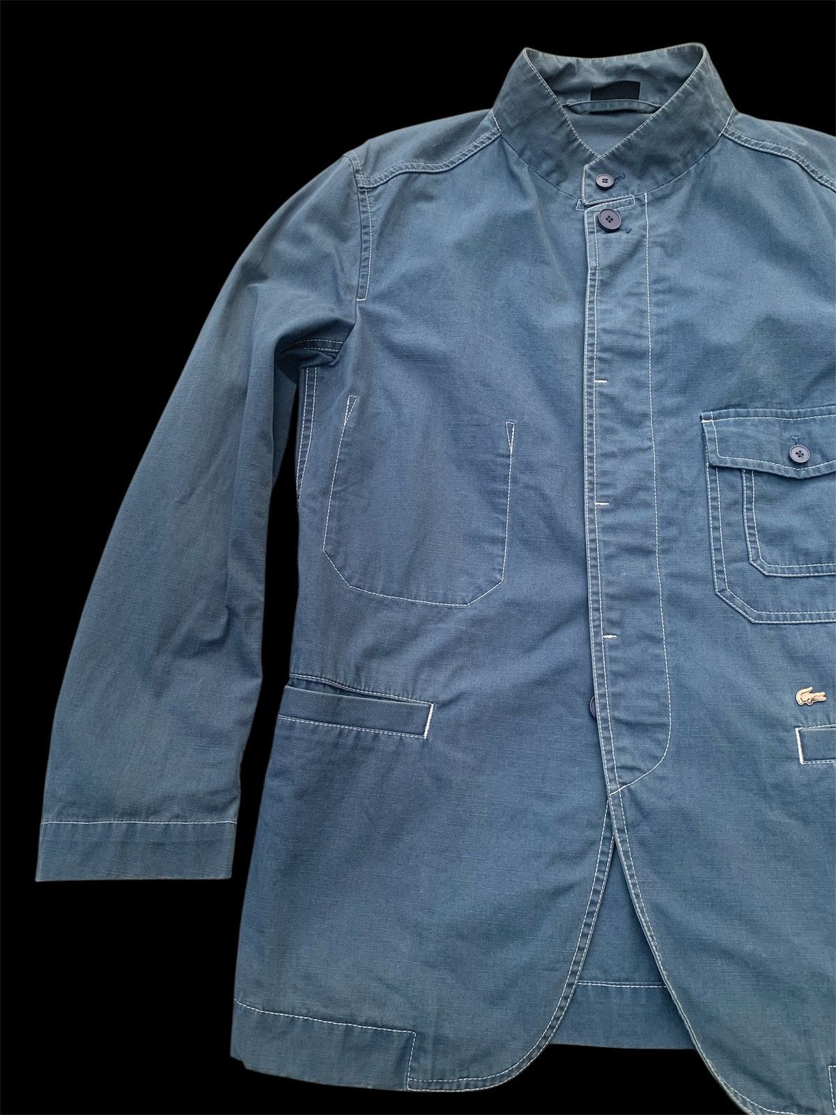Lacoste Vintage Lacoste Utility Workwear Jacket Minimalist Coat Size US L / EU 52-54 / 3 - 8 Thumbnail
