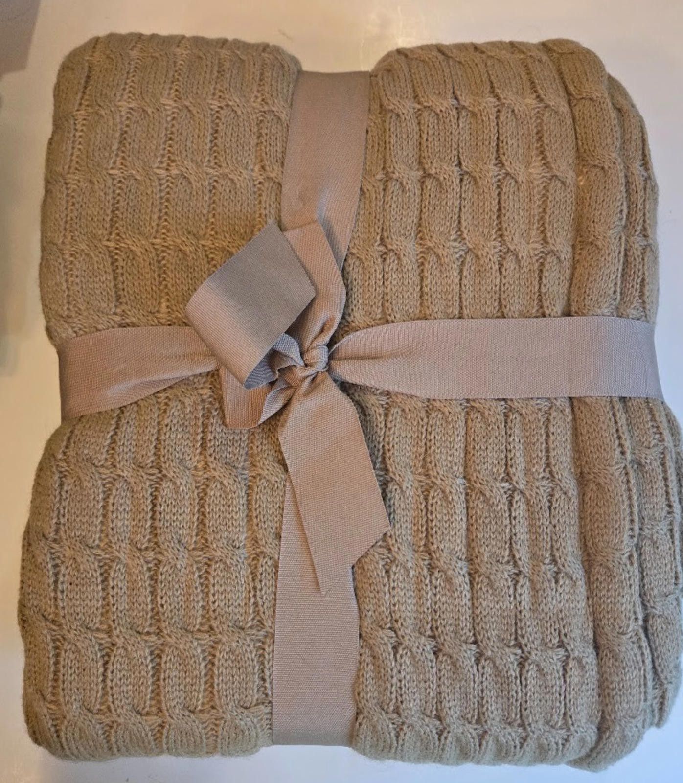 Other Better Homes & Garden Blanket Cable Knit Throw Soft Sherpa Size ONE SIZE - 4 Thumbnail