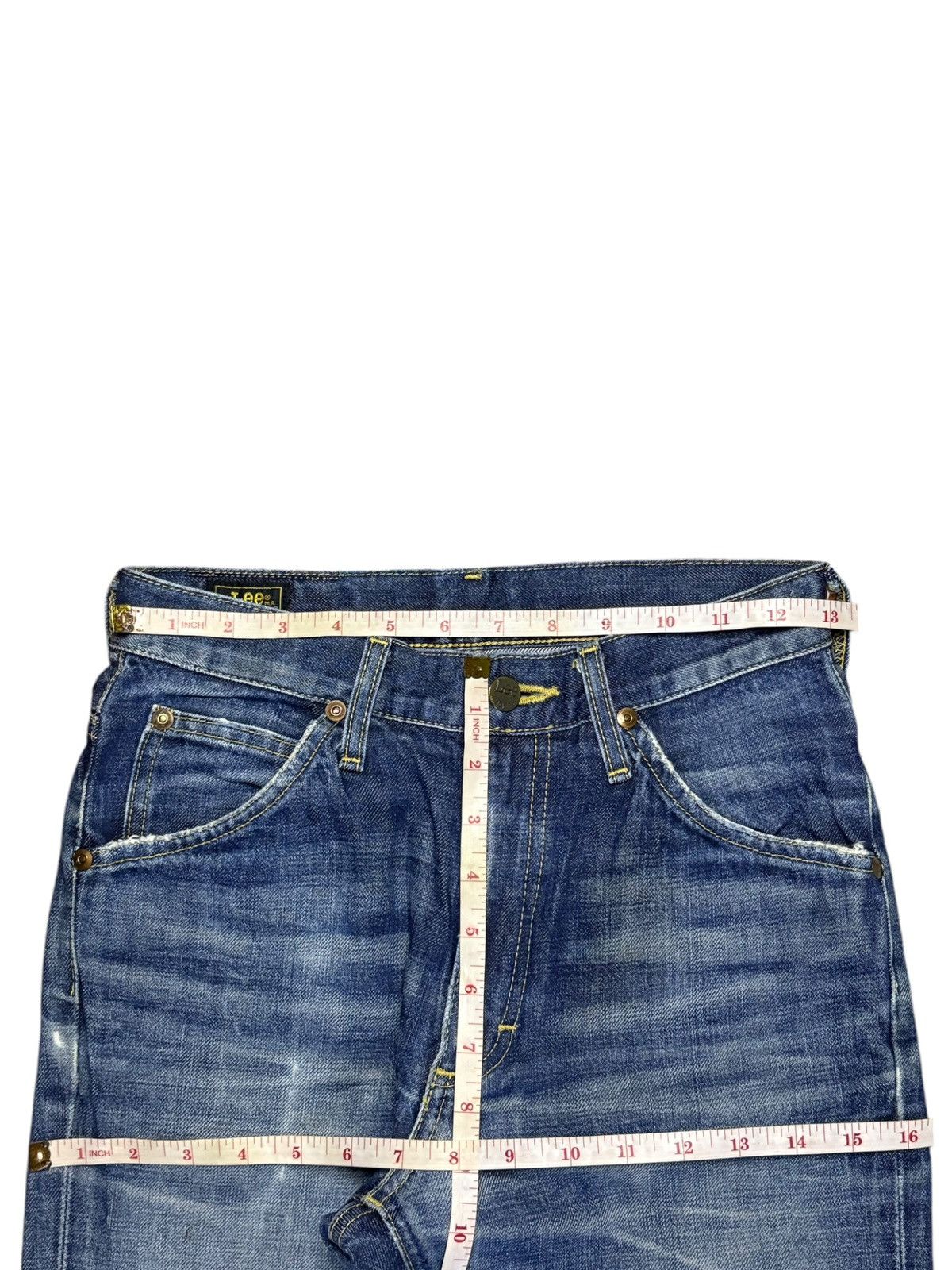 Lee Vintage Lee Riders Mud Wash Distressed Bootcut Flare Jeans Size US 26 / EU 42 - 12 Thumbnail