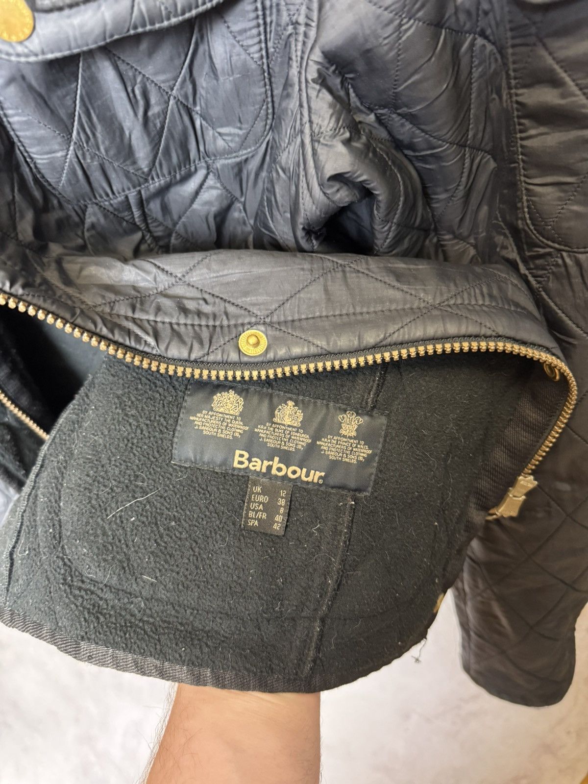 Barbour × Vintage Barbour International Quilted Jacket – Size M EU 38 / UK 12 Size M / US 6-8 / IT 42-44 - 4 Thumbnail