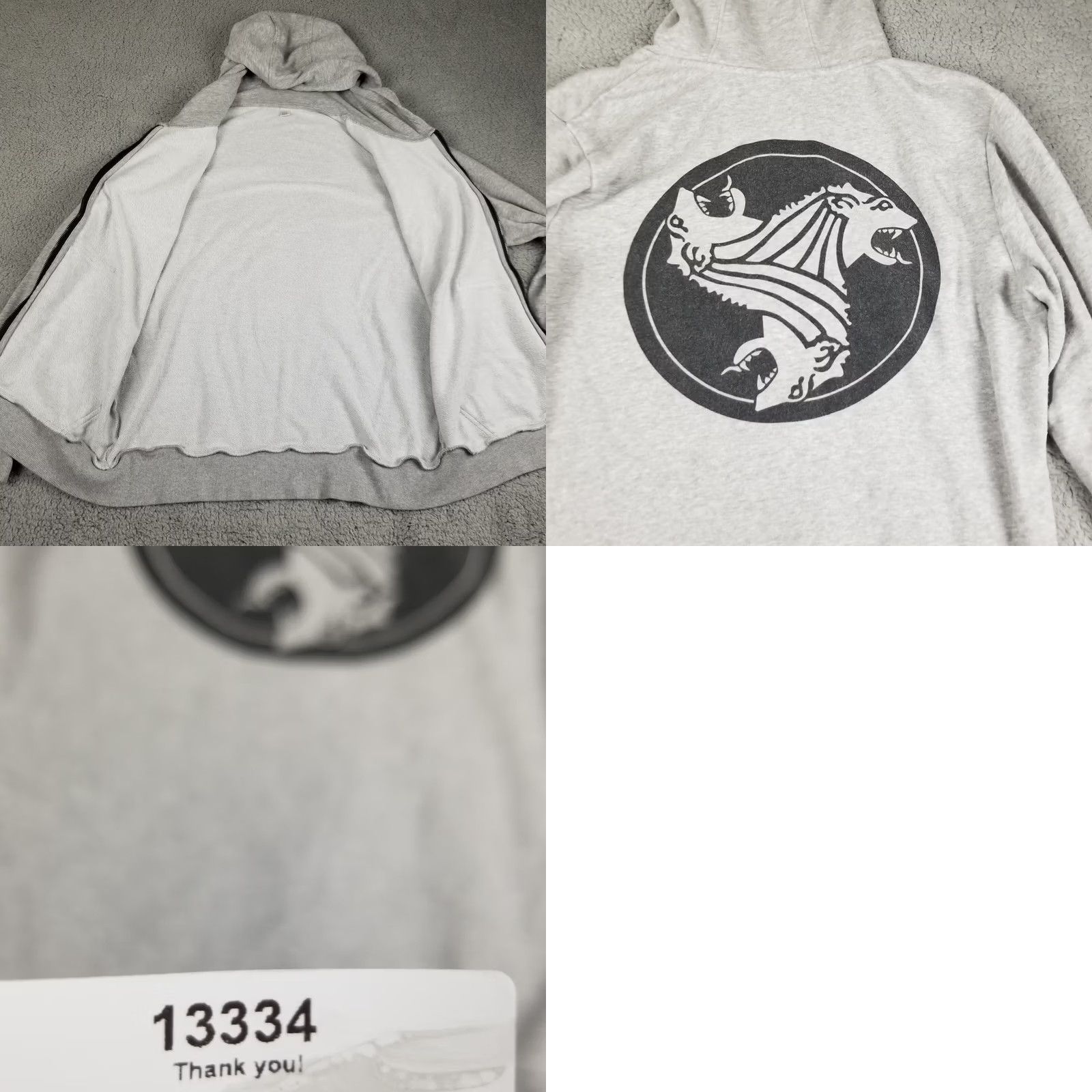 destin Affiliate Skateboards Hoodie Sweatshirt Long Sleeve High Neck Adult M Gray Logo Pullover Knit Cotton Fall Winter Grunge Chicago Mens Size US M / EU 48-50 / 2 - 8 Thumbnail