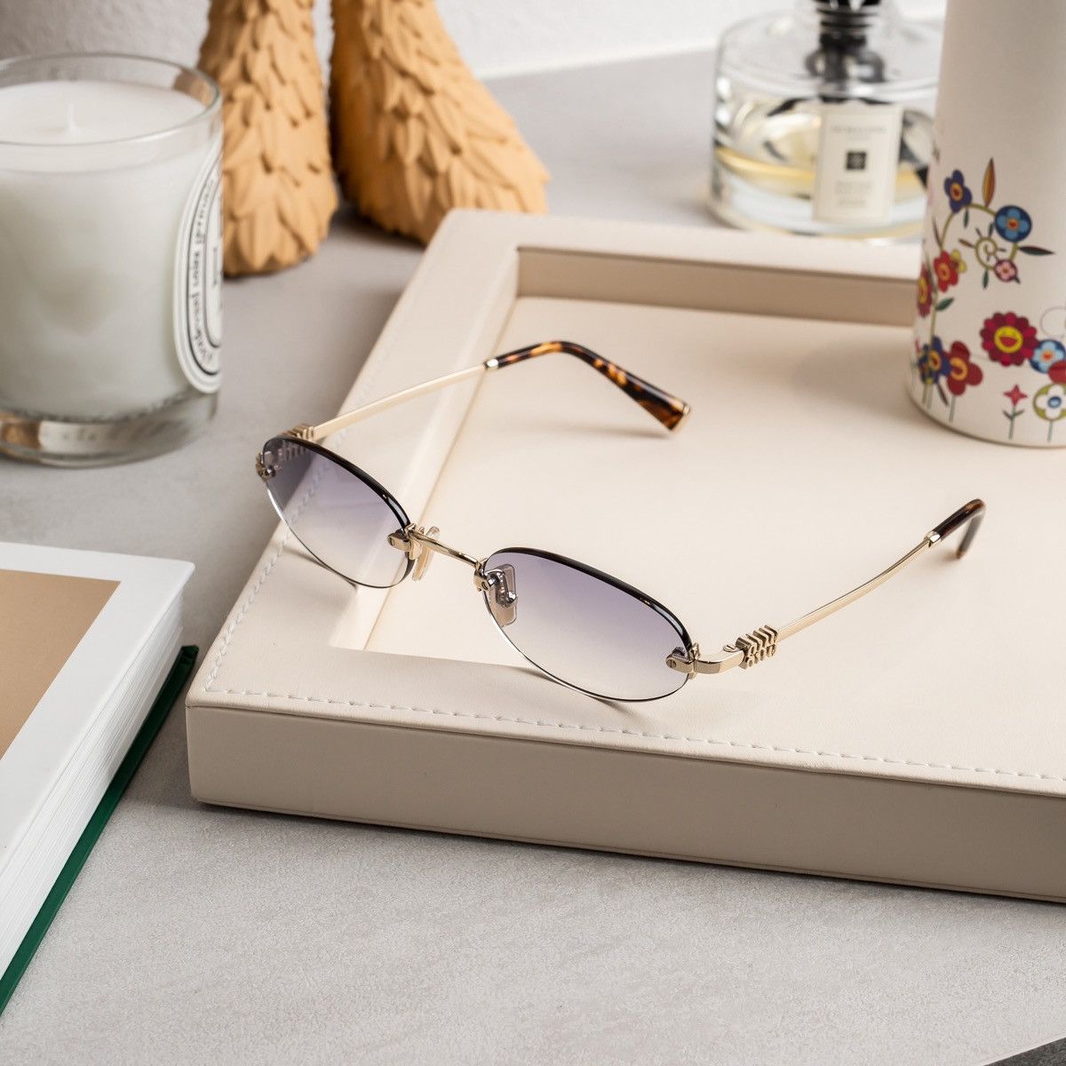 Miu Miu MIU MIU 0MU A54S ZVN70O SUNGLASSES | Grailed