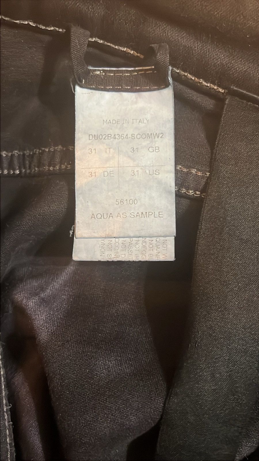 Rick Owens × Rick Owens Drkshdw 1/1 Rick Owens Dyed Aqua Sample Split Tyrones Size US 32 / EU 48 - 5 Thumbnail