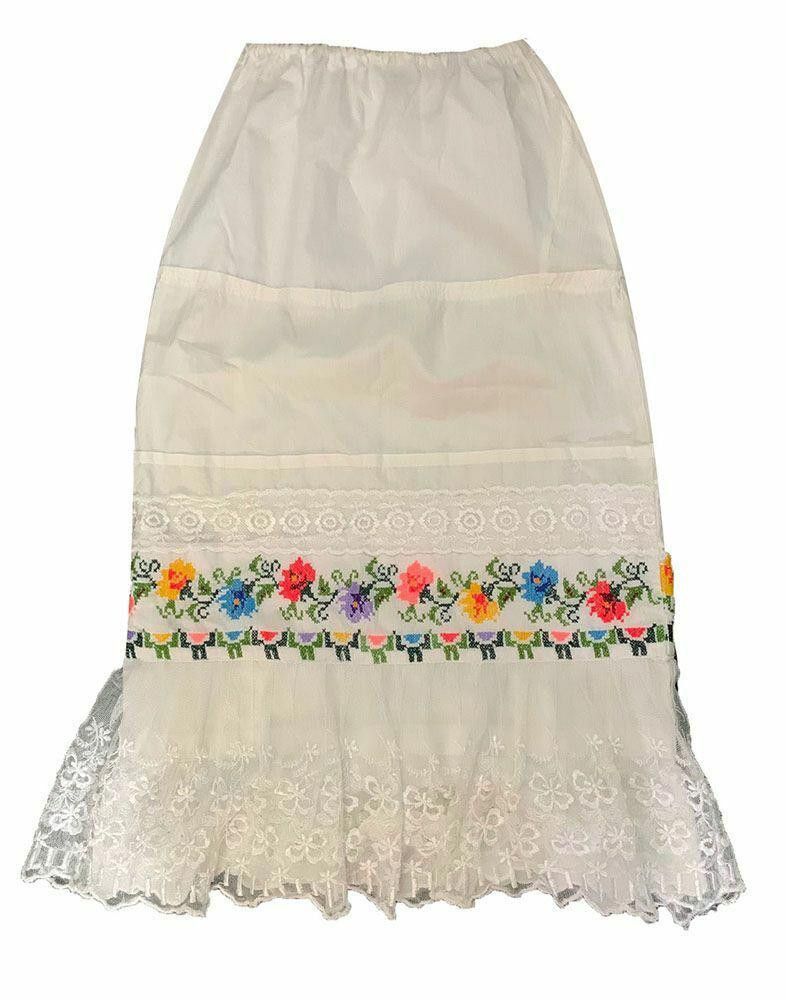 Designer Pre Owned White Hand Made Skirt Xs Size 26" / US 2 / IT 38 - 1 Thumbnail